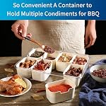 Pure Future 2-Pack Boîtes à snacks contenant des poignées - Plateau de service divisé avec des lids, 8 Compartiments Charcuterie Box pour Voyage, Soirées de cinéma & Fêtes (Lavage à la main seulement)