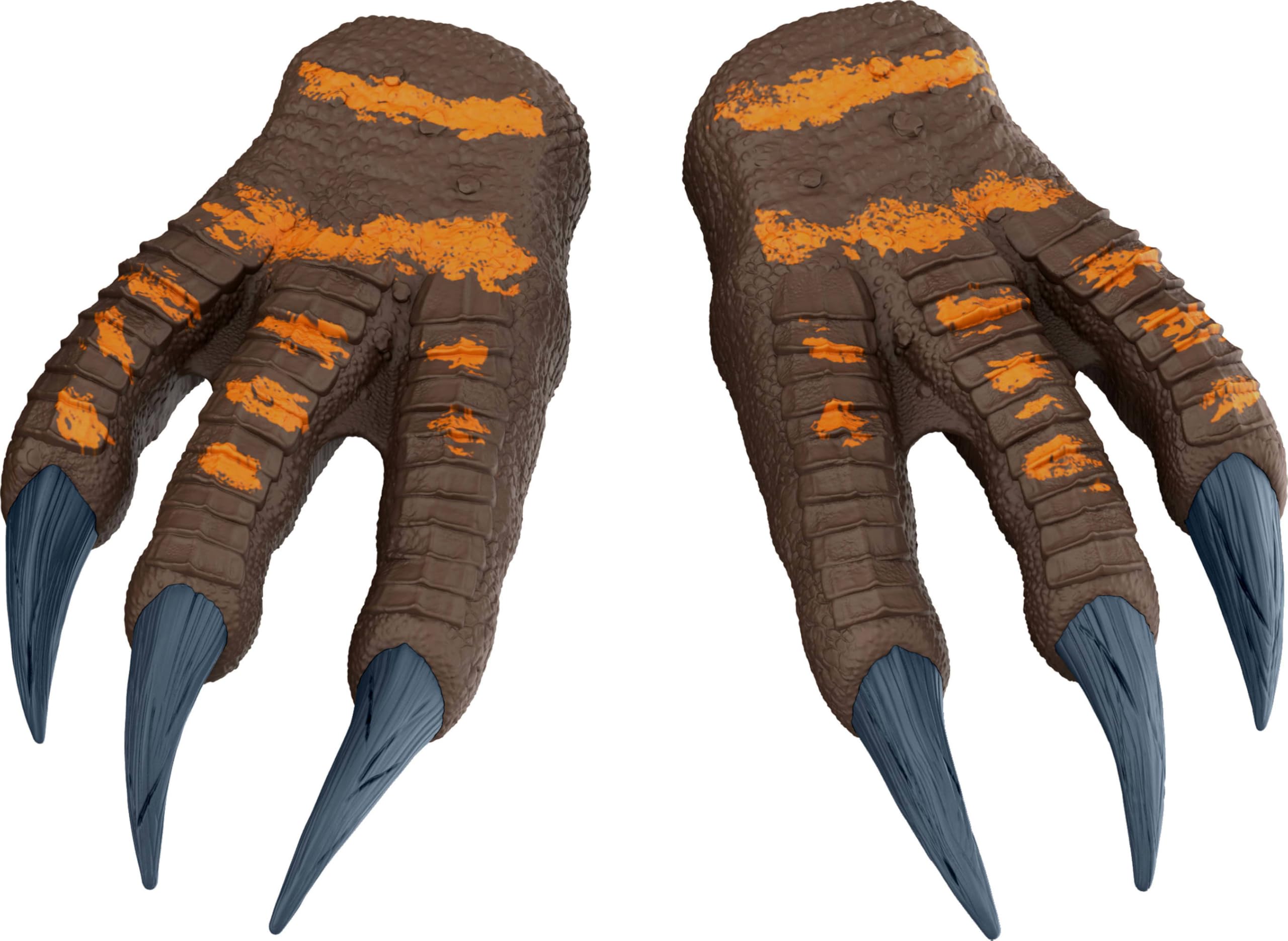 Mattel Jurassic World Rebirth Spinosaurus Battle Claws, Dinosaur Soft Plastic Role Play Handwear, 10.8-Inch Long Costume Pair, Stretchy Strap