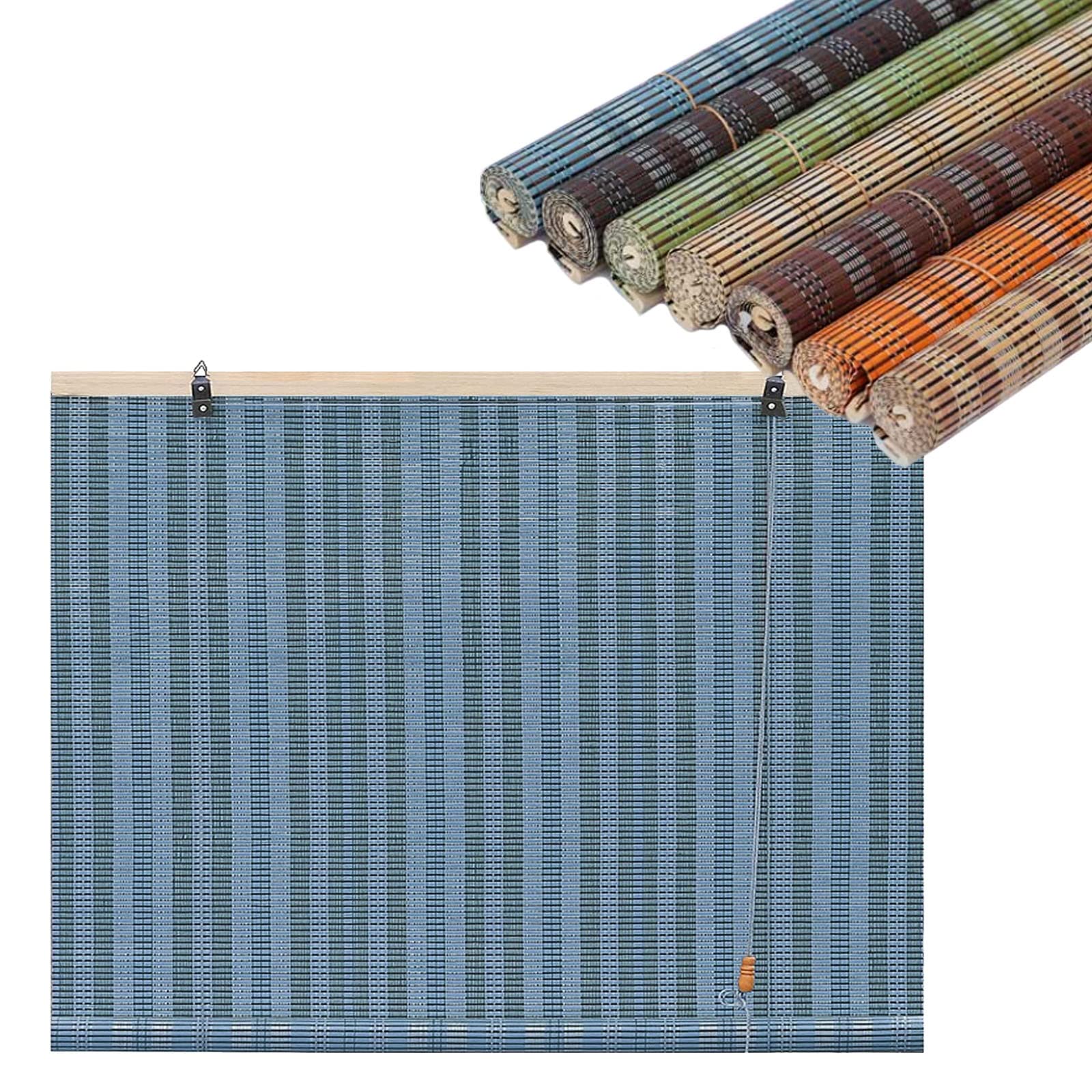 Estor Exterior No Recomendado Estor Bambú Natural 90x175 Cm - Persianas Enrollables Interior - Blanco - STORESDECO Cortina Bambú Interior