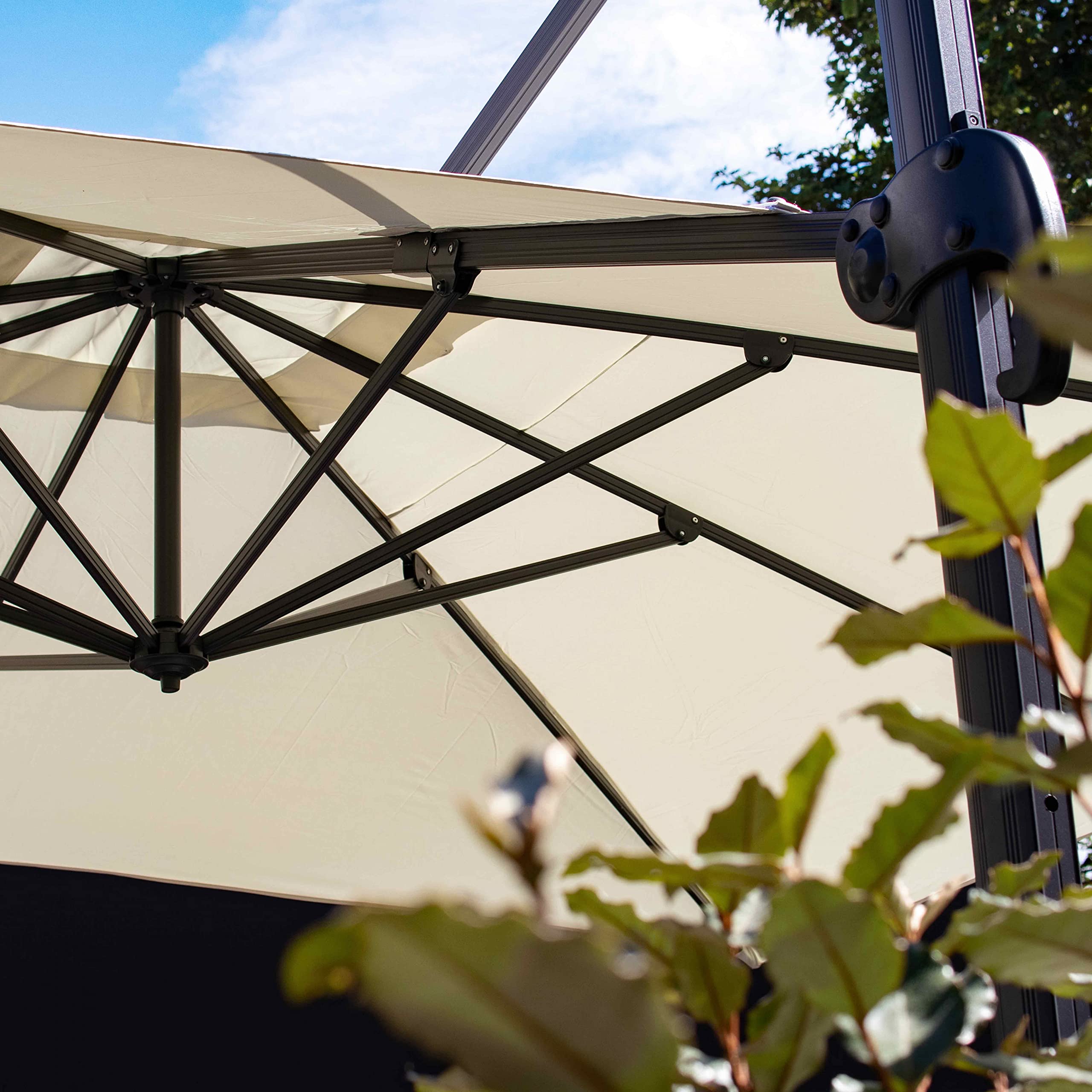 Oviala Toile pour Parasol déporté 4x3m écru