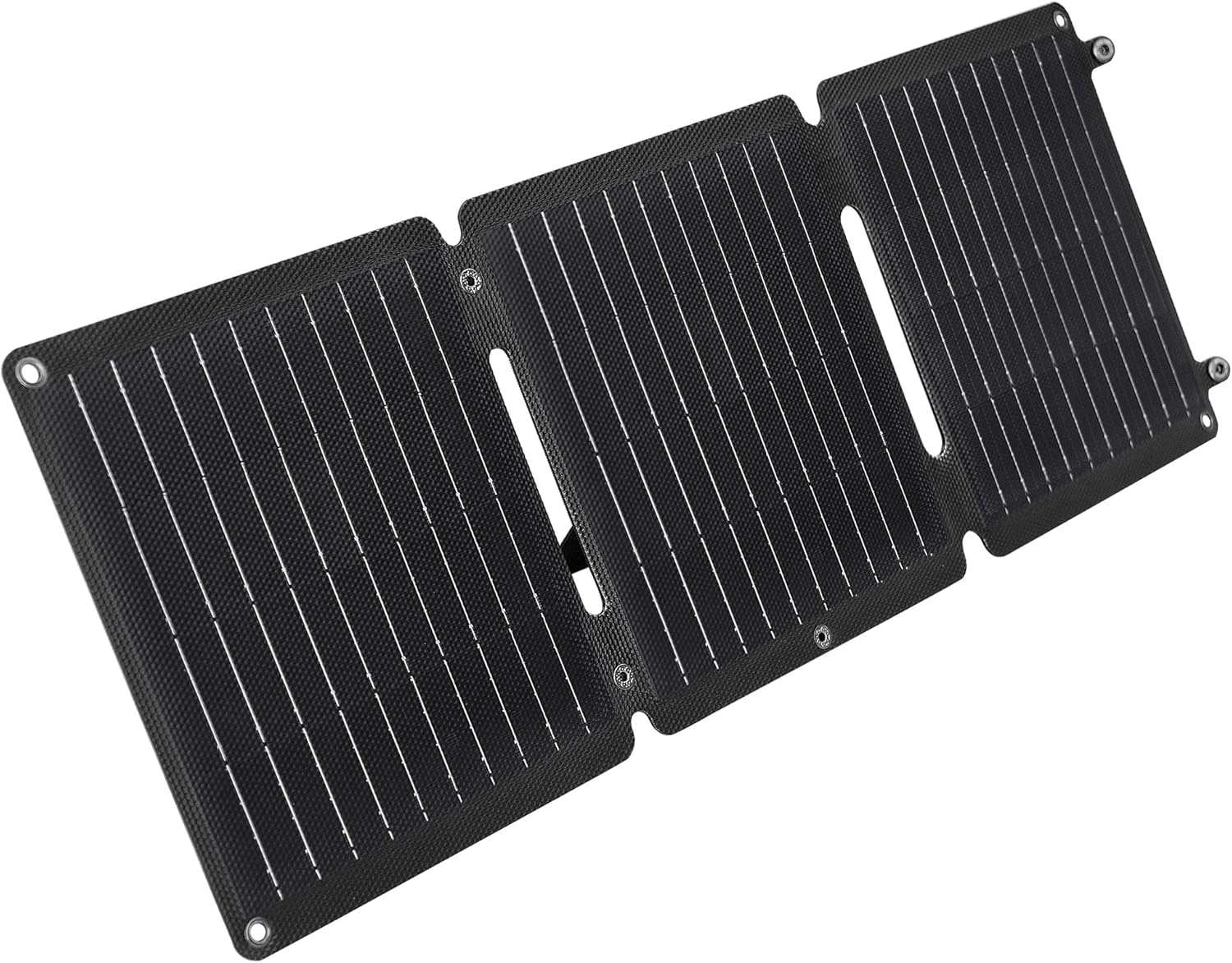 Preppi High Efficiency Solar Panel, Foldable, ETFE, Dual USB-A and USB-C Ports, Compact Size, for Smartphones, Tablets, Laptops