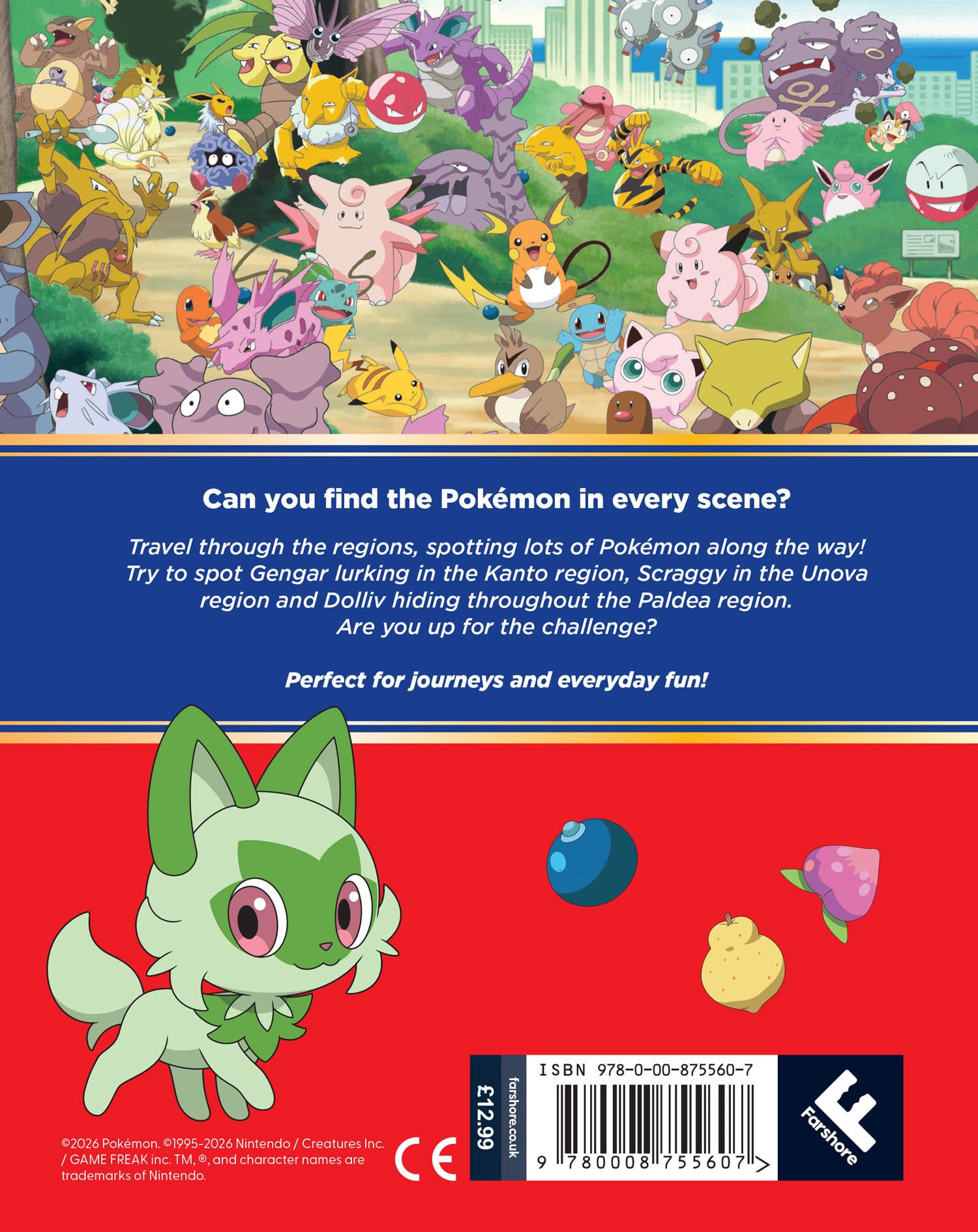 Pokémon: The Ultimate Search & Find Travel Collection: New for 2026! Packed with over 50 scenes, this search and find book is the perfect gift for kids and Pokémon fans aged 6, 7, 8, 9, 10 and up!