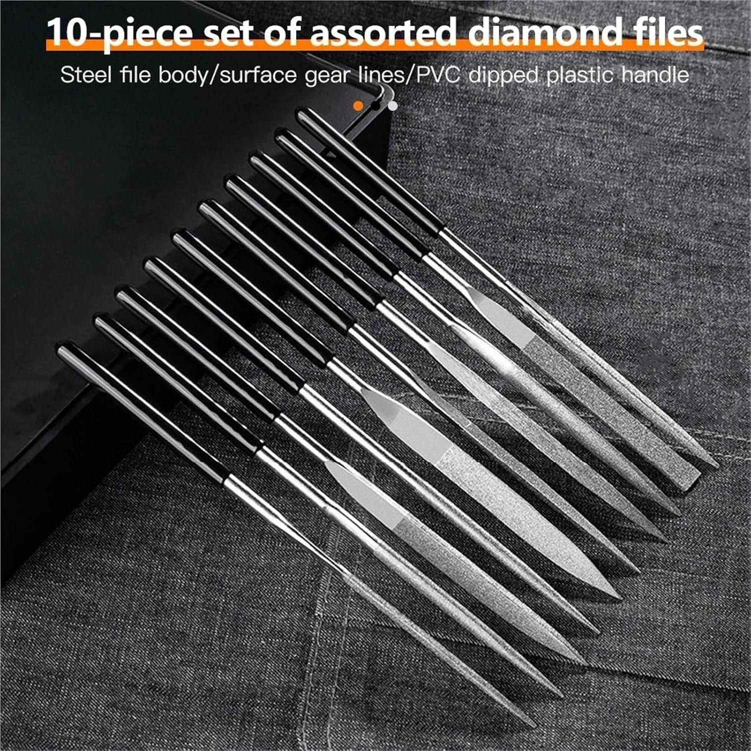 For 3DSWAY 10pcs 3 * 140mm for Needle File Set for diamond Handy Tools Ceramic Crafts DIY Glass Gem Stone Hobbies Crafts 3D Printing Model(3 set)