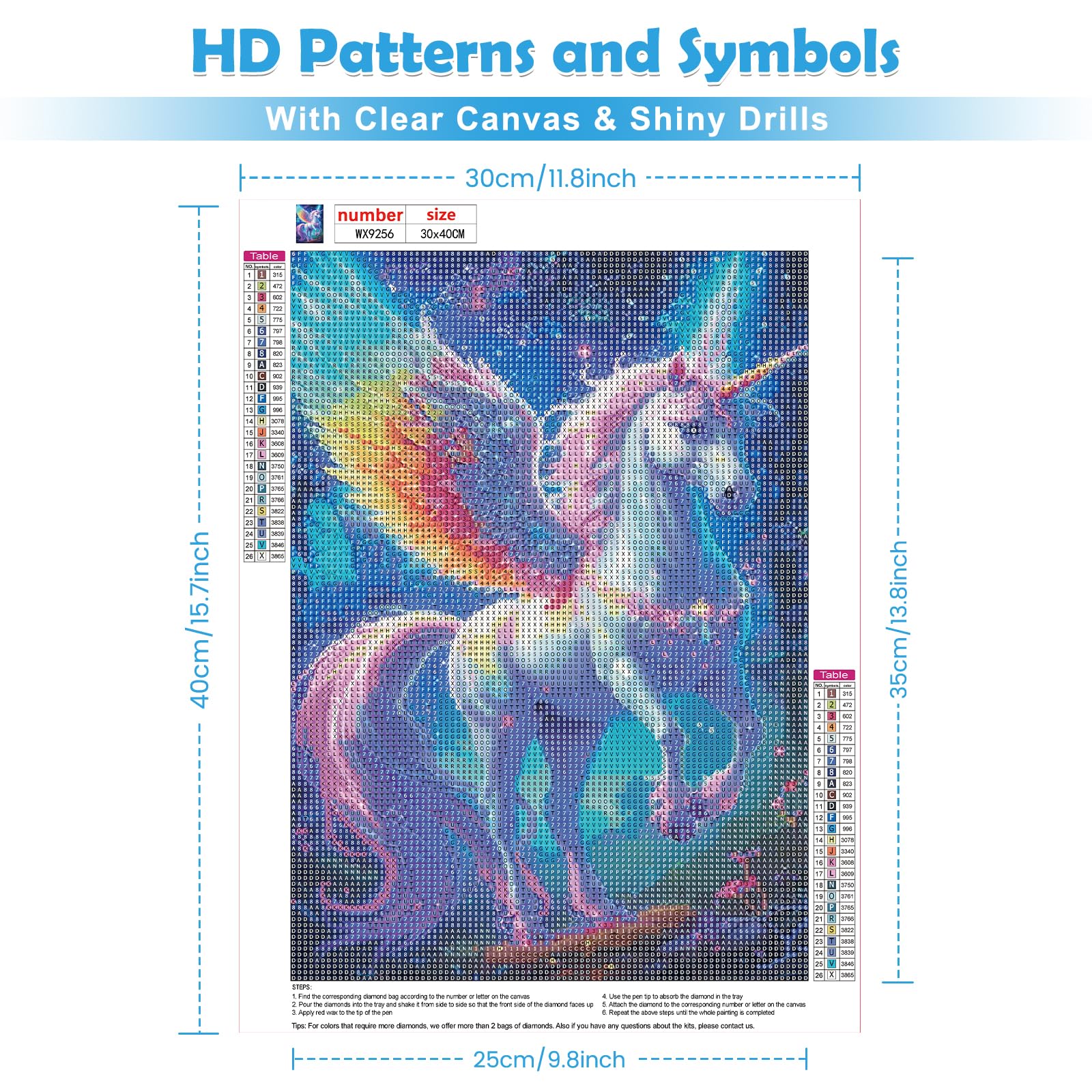 DPHERO 5D Fées Diamond Painting Kits, DIY Broderie Fille Art du Diamant Painting Kit Complet