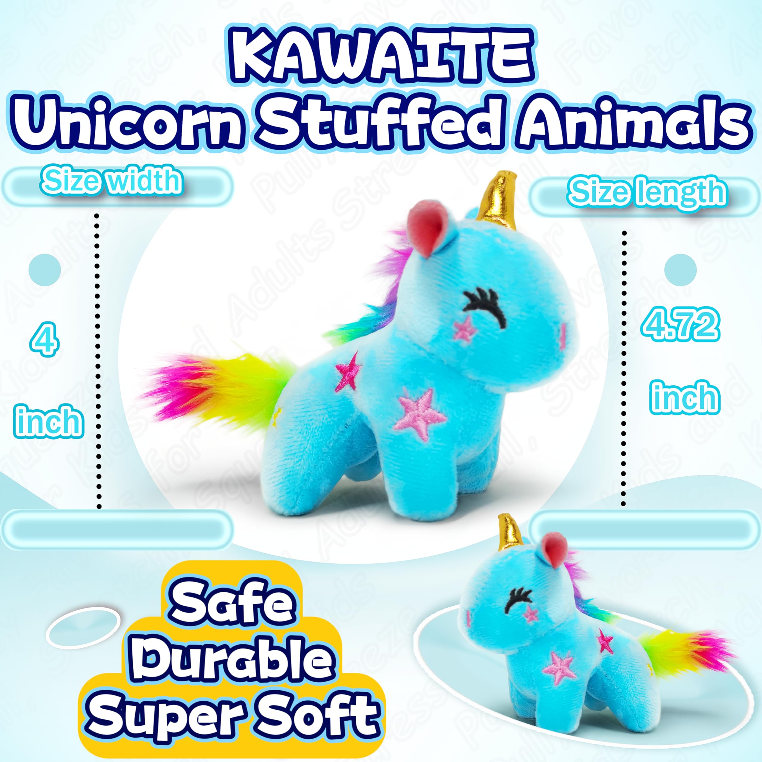 Amazon.co.jp: Kawaite ブルーユニコーンぬいぐるみ 子供と大人向け