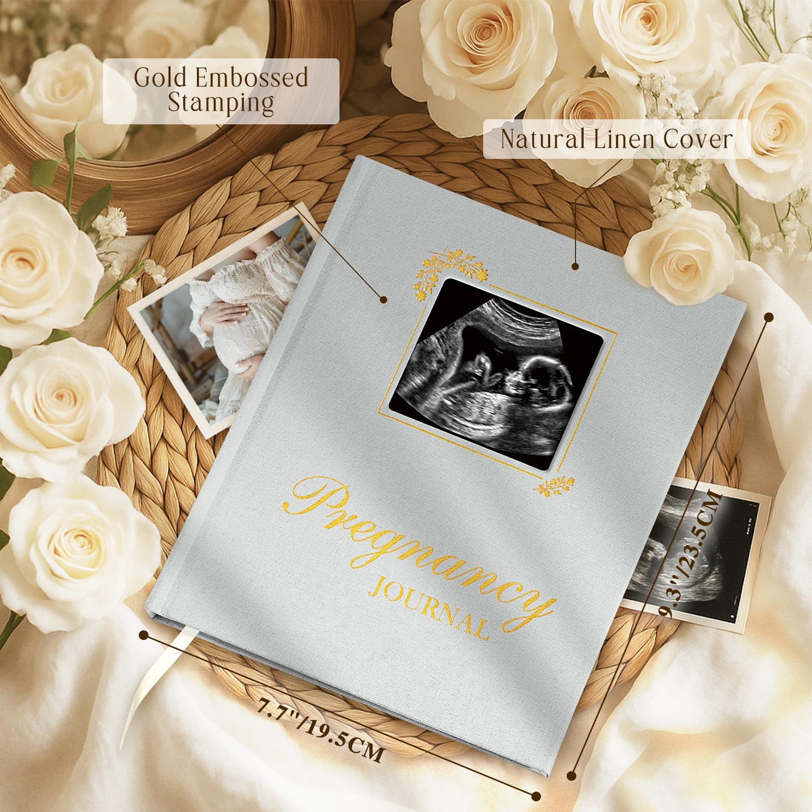 Lanpn My Pregnancy Journal Memory Book for First Time Mom 156 Page Pregnant Announcement Must Have Planner - Image 2