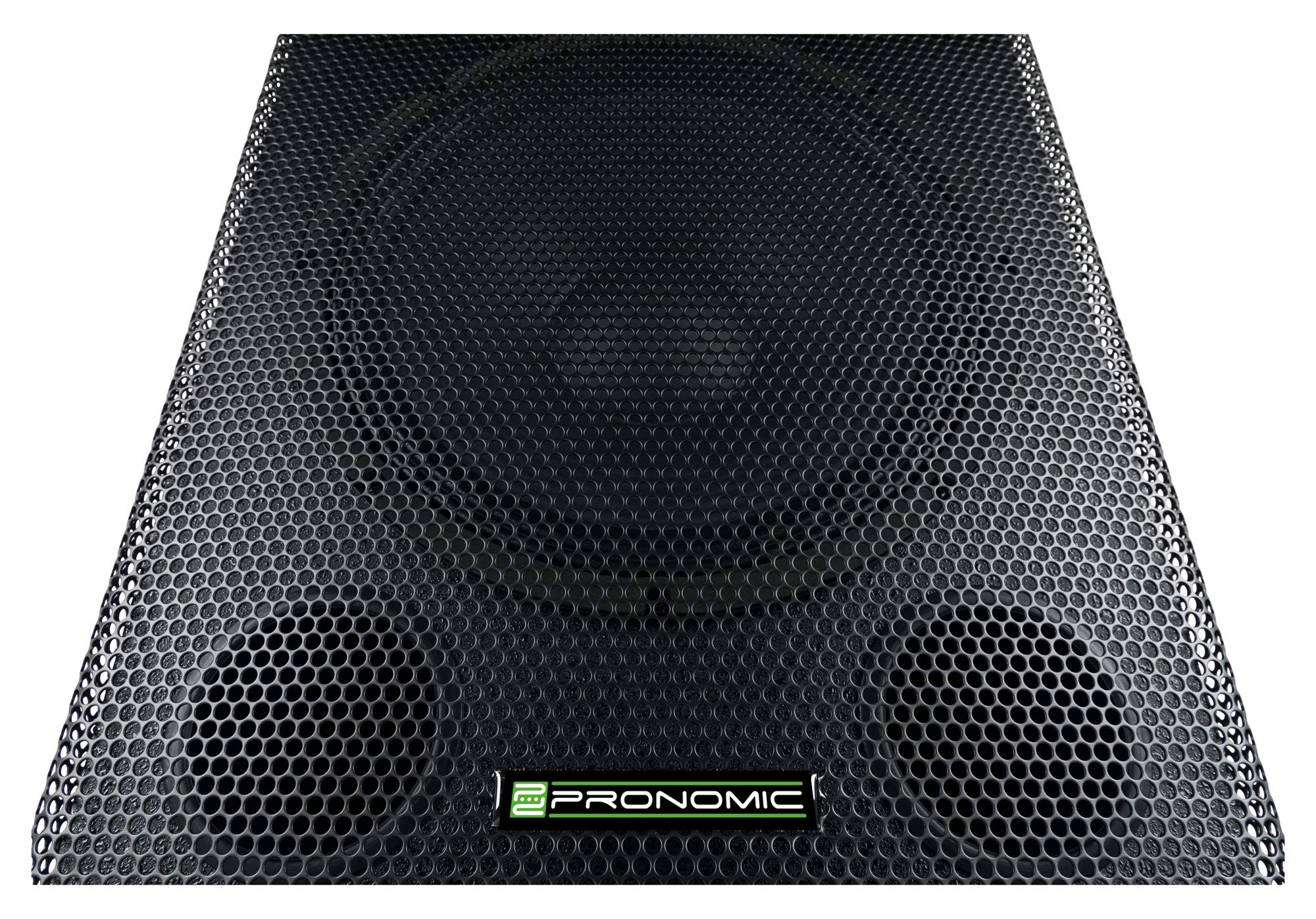 Pronomic SA-18 SUB Aktiv Subwoofer 2X Set - 18" Speaker mit Bassreflex-Öffnungen - 600 Watt Spitzenleistung - max. SPL: 126 dB - 35mm-Flansch - schwarz