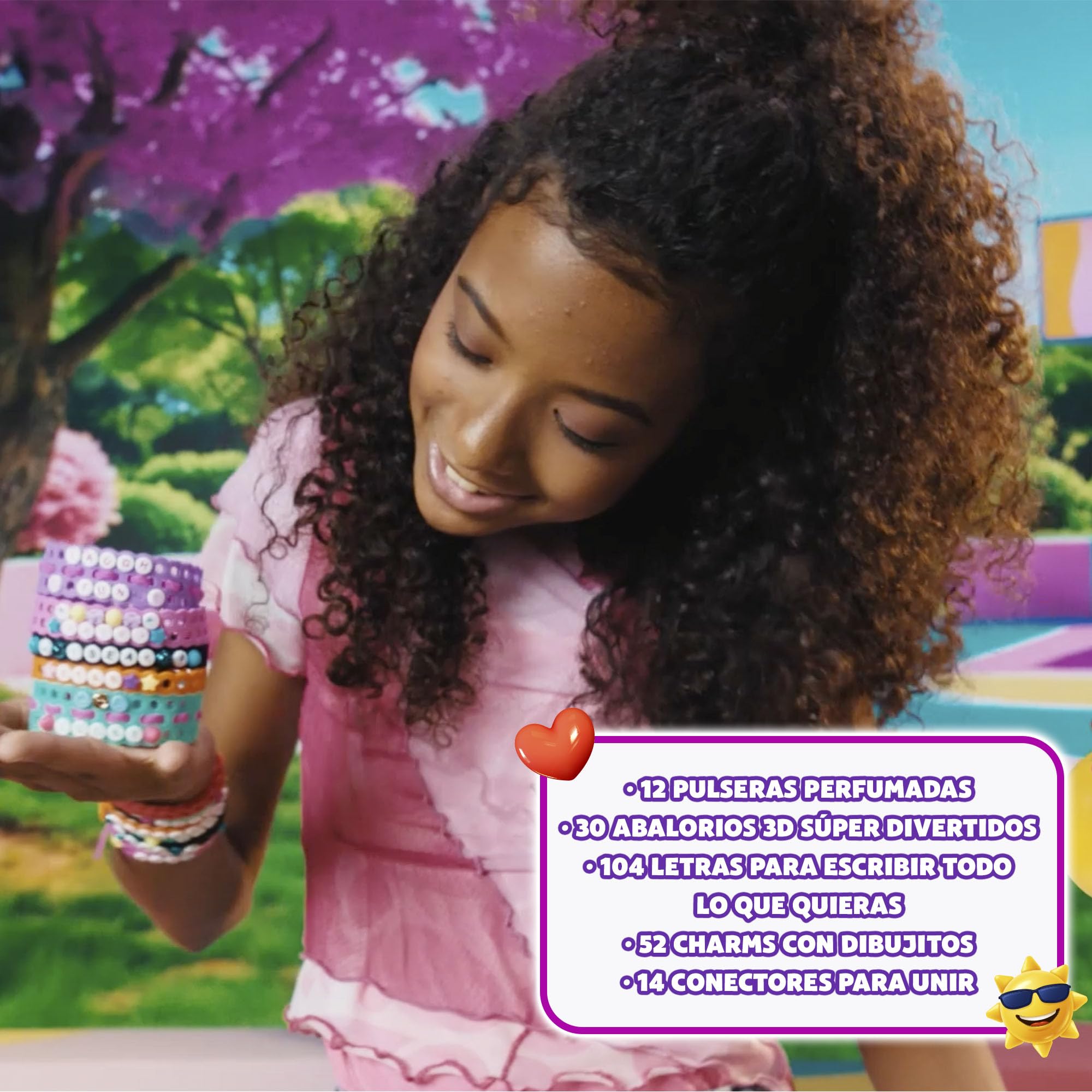 Bizak Jelly Bands Uva, pack de pulseras perfumadas para crear y personalizar, incluye abalorios y charms 3D, aroma dulce y color morado, desde 4 años (63335564-2) — view 4
