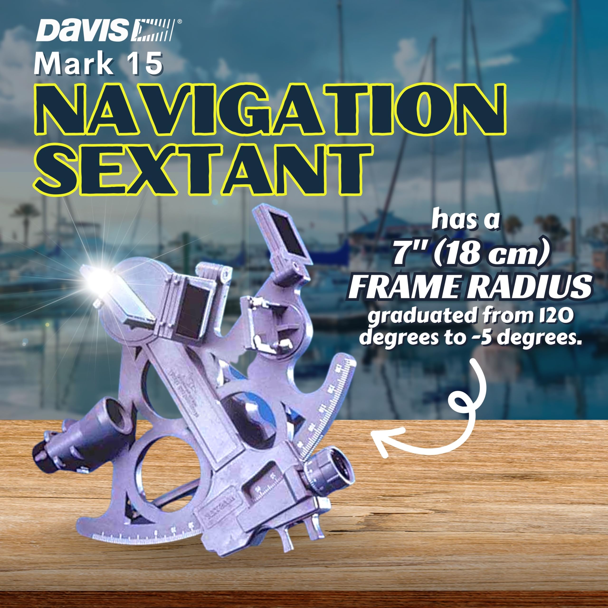Amazon.co.jp: Davis Deluxe Mark 25 マスター六分儀、人工ホライズン