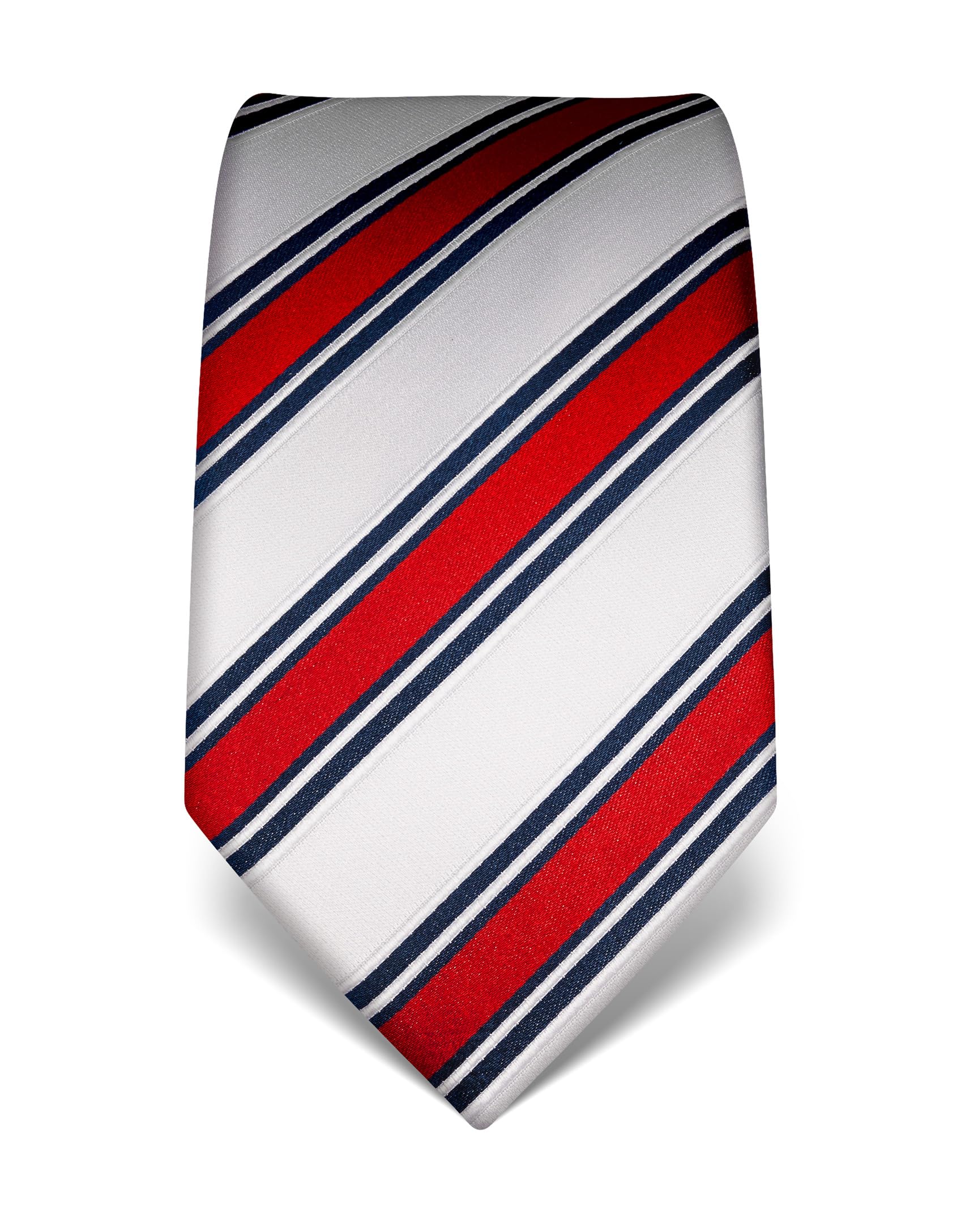 Vincenzo Boretti Herren Krawatte reine Seide gestreift edel Männer-Design zum Hemd mit Anzug für Business Hochzeit 8 cm schmal/breit