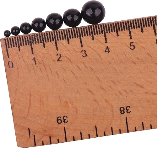 Miniatura 2 de YAKA 3000 unidades, 1 caja de 7 tamaños de 2.5345680.394 in, parte trasera plana, cuentas de cabujón de perlas sueltas para manualidades, álbumes de