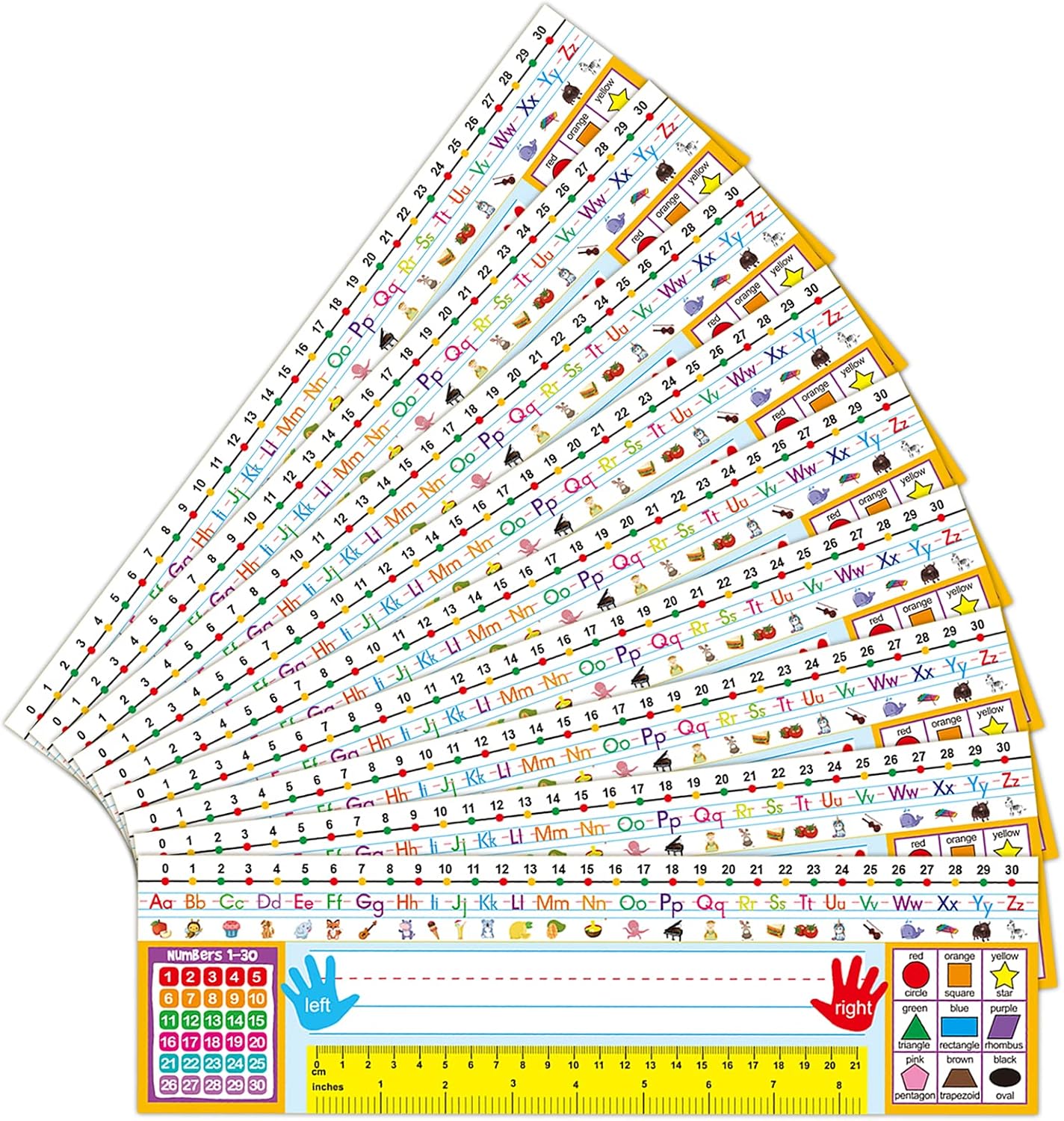 Buy 36 PCS Name Plates for Classroom Desks Student Labels with Number