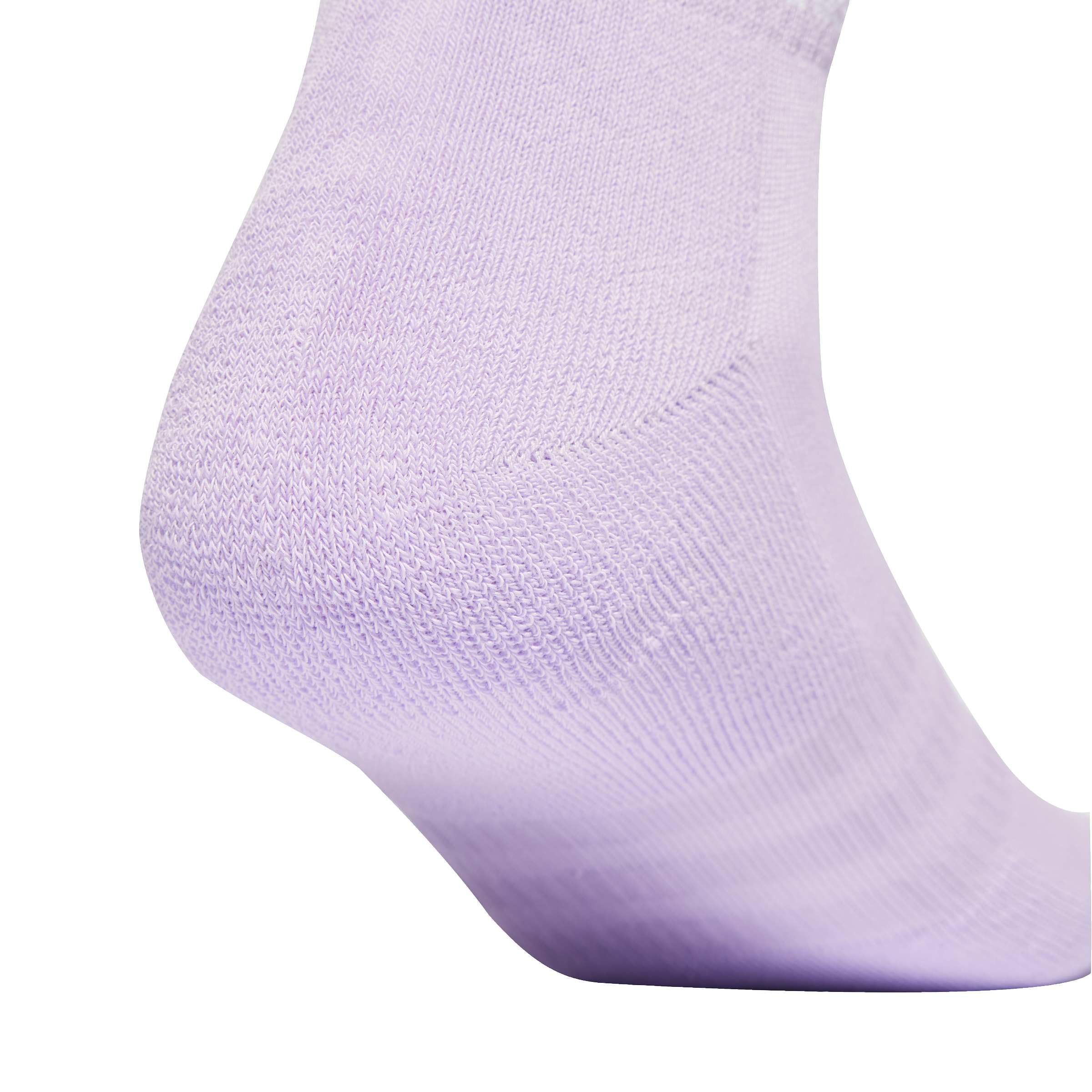 adidas Unisex Kids Cushioned Sportswear Ankle Socks 3 Pairs, Black/White, 6-7 Years - Image 4 thumbnail