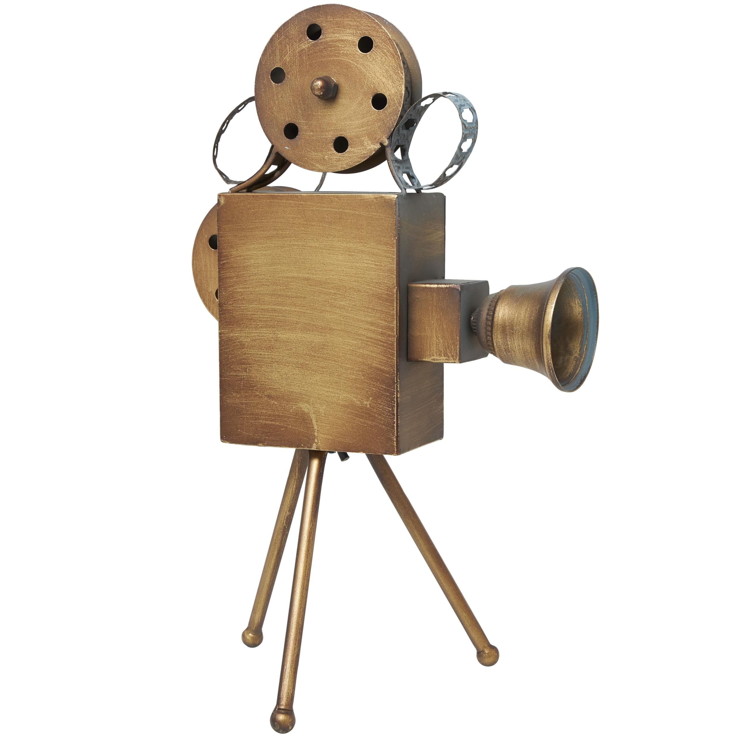 Deco 79 映画テーマ 置物 ブラウン Amazon.com: Deco 79 Metal Film Decorative Sculpture Decorative