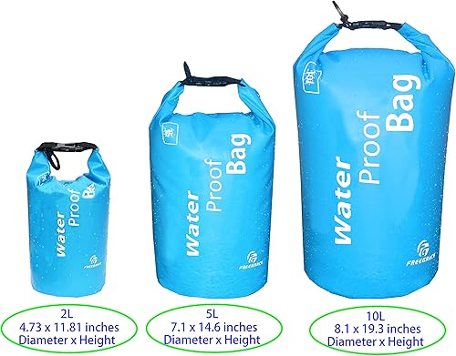 Miniatura 2 de Bolsa impermeable Freegrace bolsa impermeable ligera con sellos y funda impermeable, flota en el agua, mantiene el equipo seco para kayak, playa,