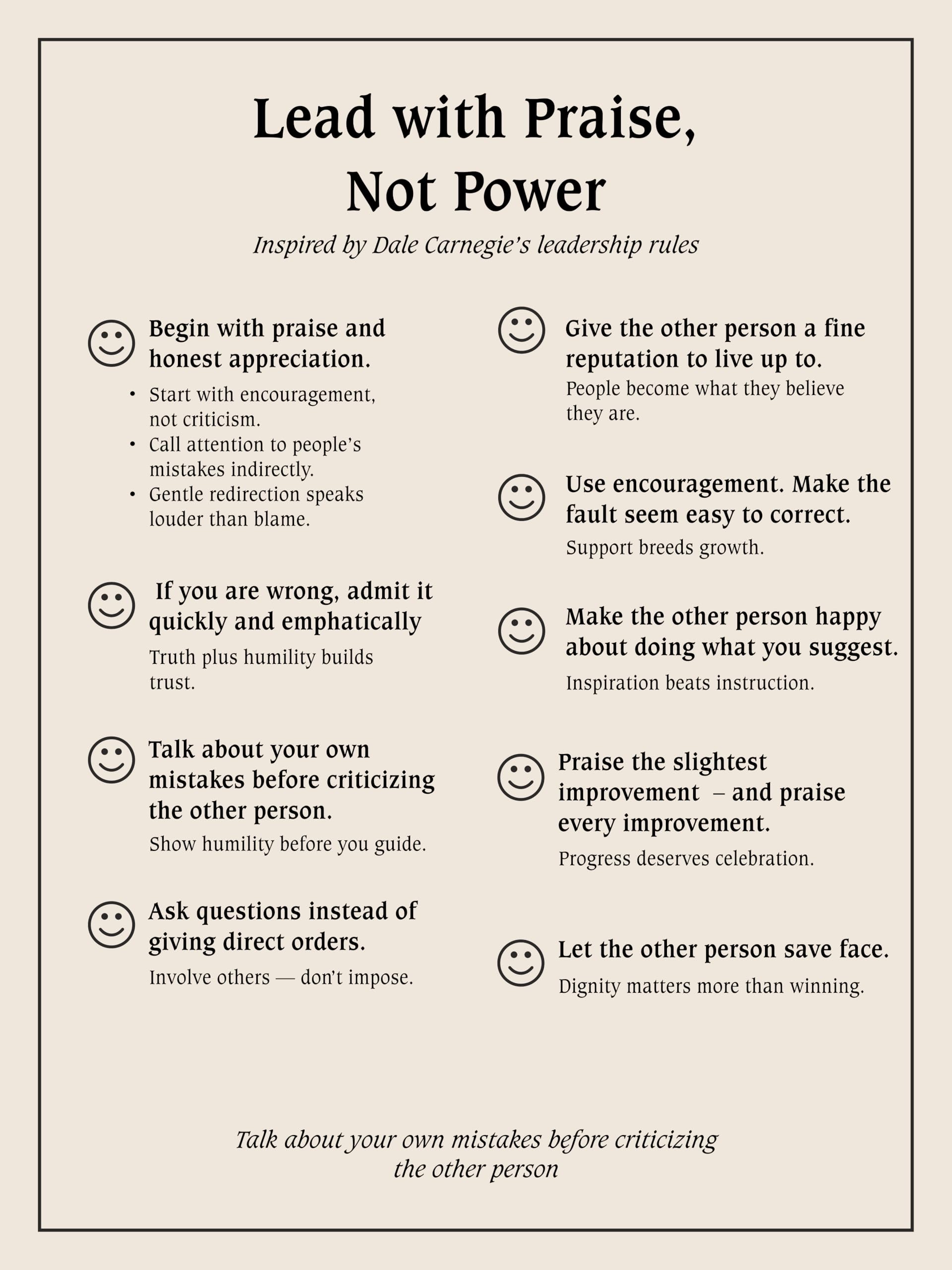 "Lead with Praise, Not Power Transformative Leadership Frame – 12… – view 3