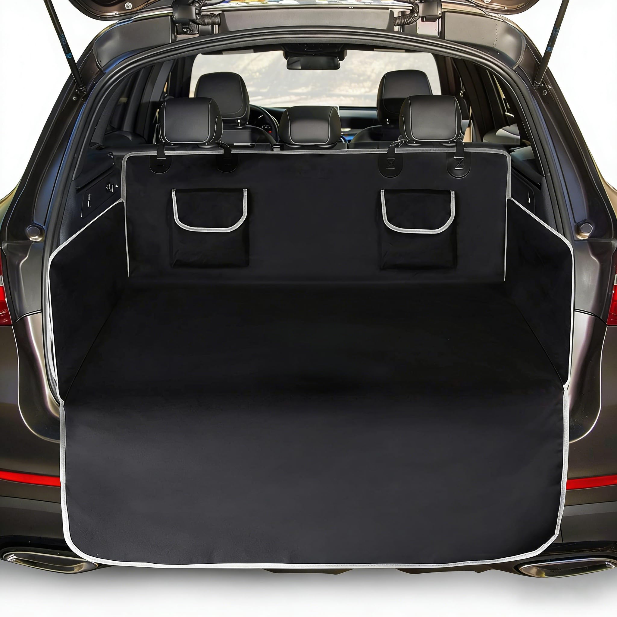 XGIXG Car Boot Liner Protector for MG HS Trophy 2024 2025 Dog Boot Protector Nonslip Washable Dog Boot Cover with Side Protector Cargo Cover Mat