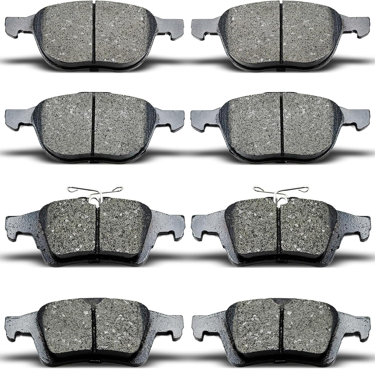 D1044 D1564 8pcs Front Rear Ceramic Brake Pads Sets Fit For 2013 2014 2015 2016 For Ford Escape,2013 2014 2015 2016 2017 For Ford C-Max
