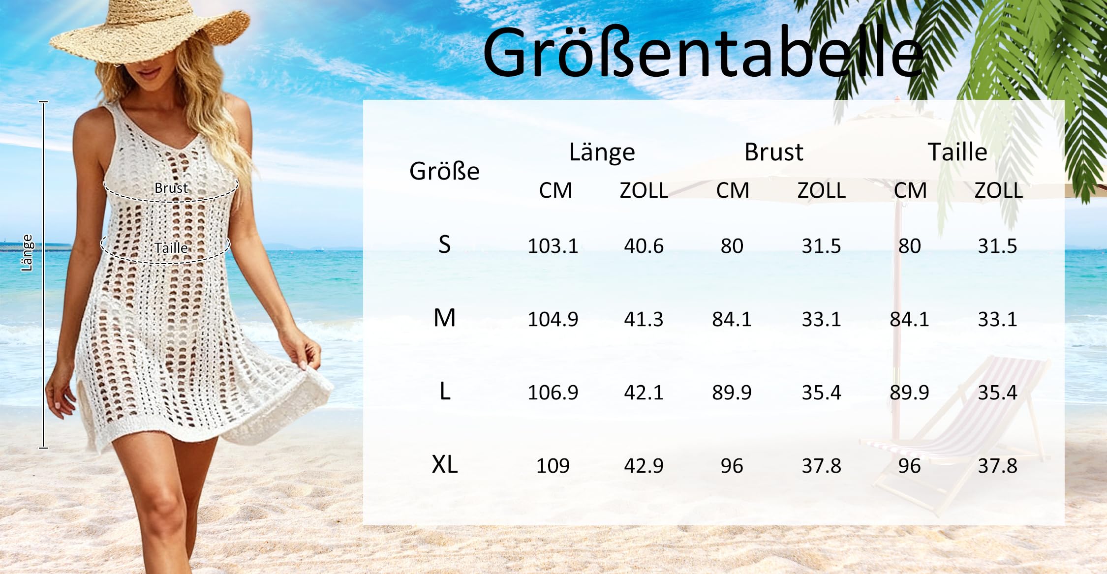 Timuspo Trajes de baño de ganchillo para mujer Cover Ups abertura lateral vacaciones playa bikini playa traje de baño vestido …