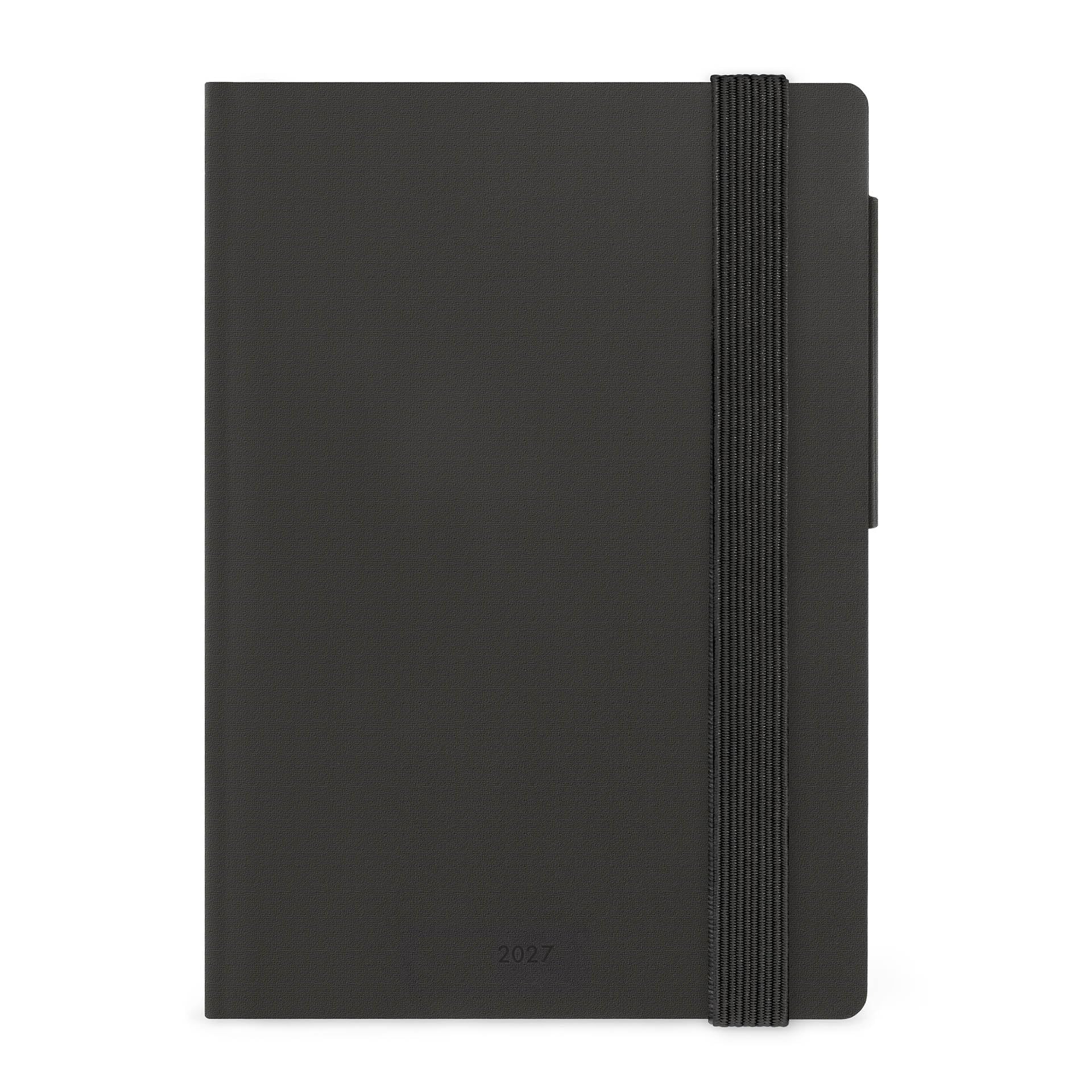 Legami 2027 Black Suit Small Weekly Diary 12 Months 5cm