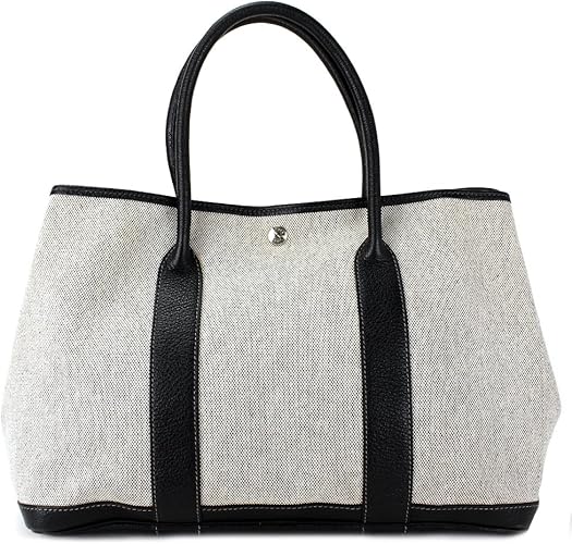 Amazon エルメス ガーデンパーティー Pm トート バッグ レザー キャンバス ブラック Hermes 中古 メンズ レディース 記念日 美品 良品 中古 中古品 銀座パリス トートバッグ