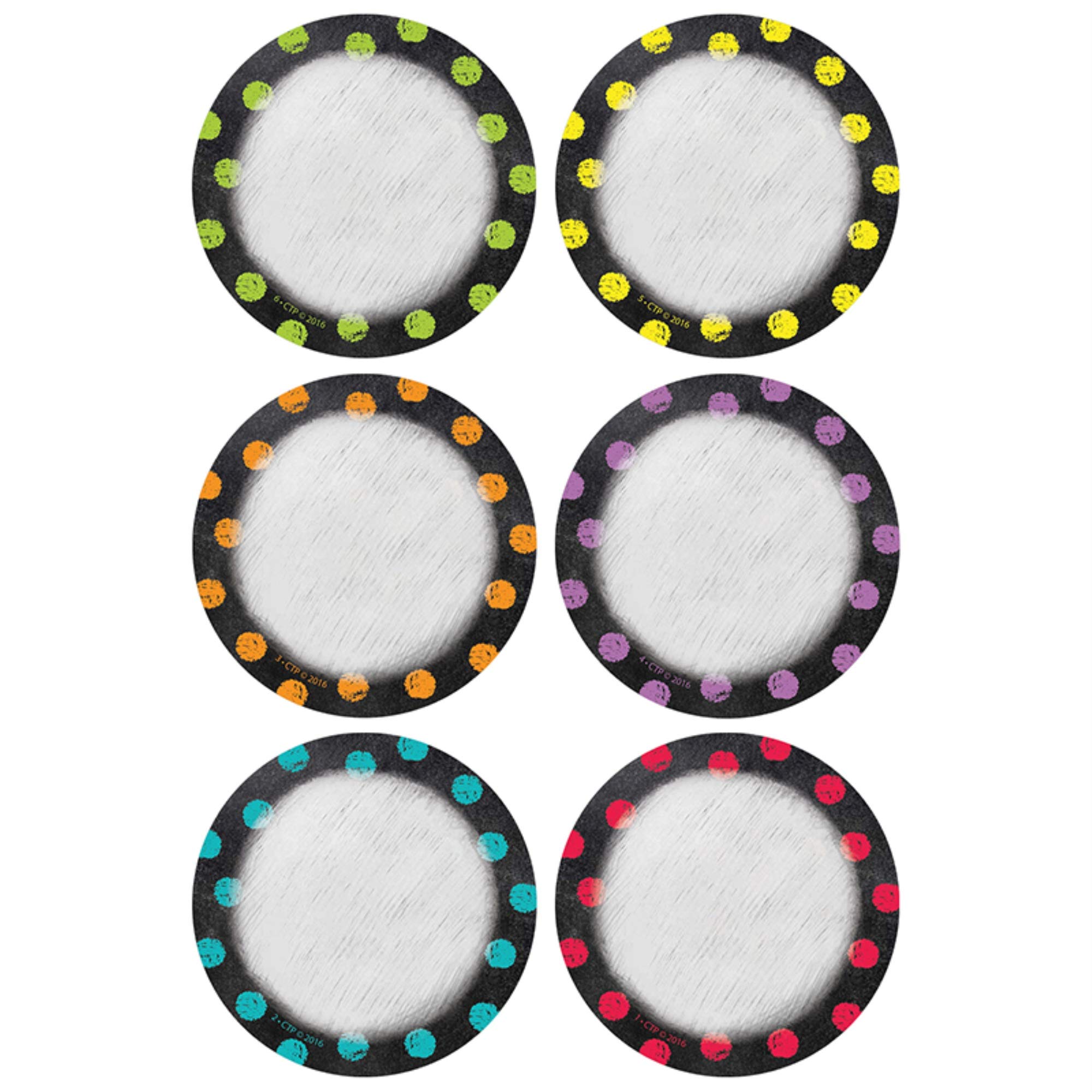 Creative Teaching Press DOTS ON CHALKBOARD 7.6cm CUT OUTS CHALK IT UP