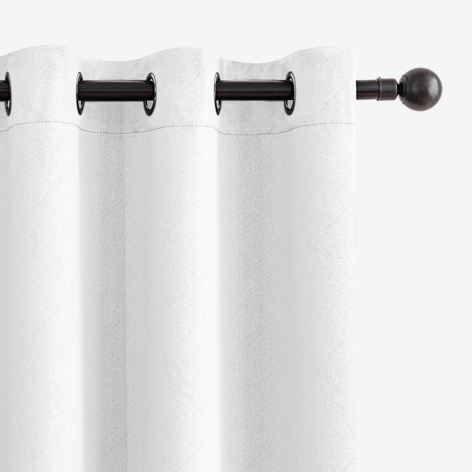 Ystyle Tende Oscuranti per Interni 2 Pezzi, 140x260 CM, Bianco