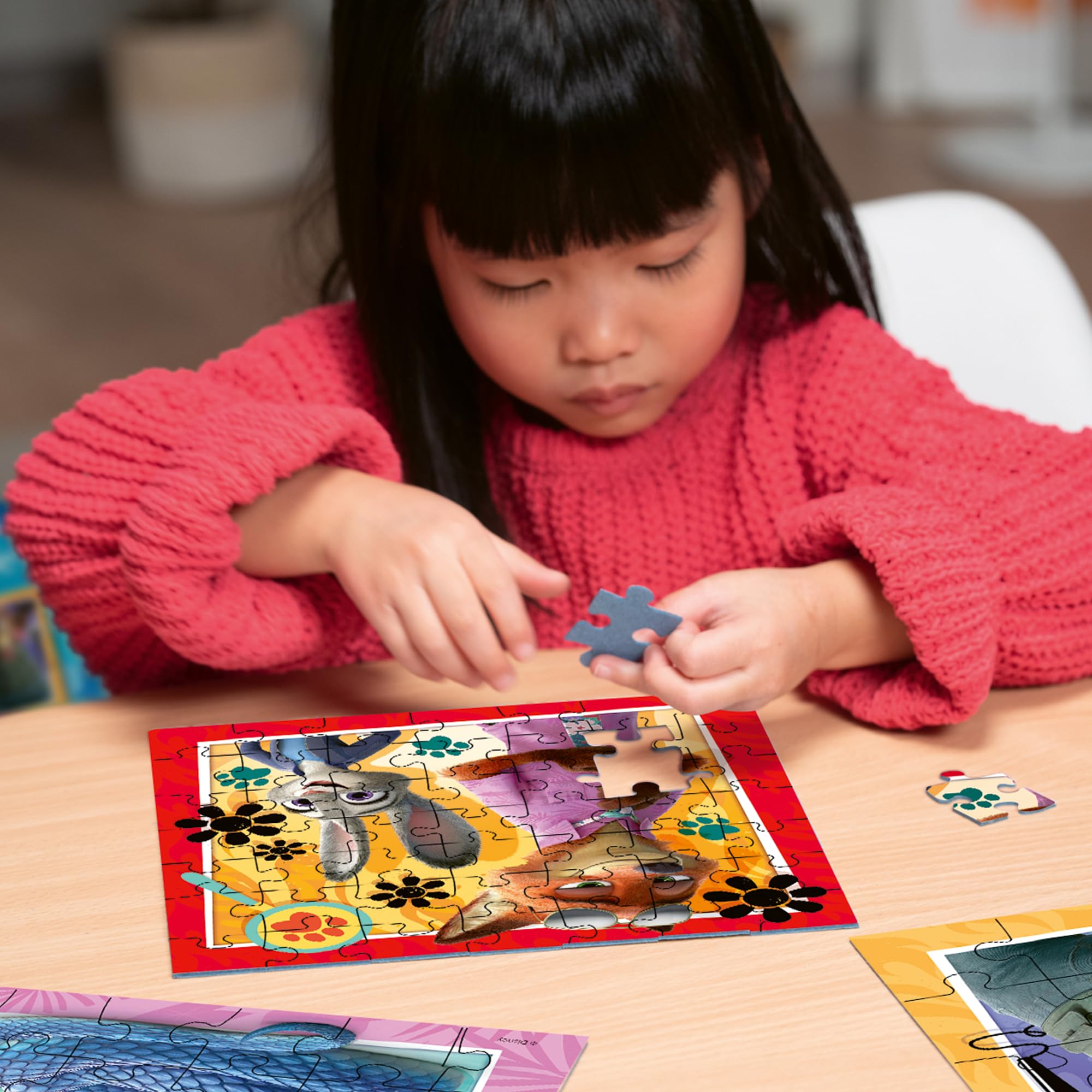 English Utopia-イングリッシュユートピア　HUNTING Ravensburger Zootopia 3 x 49 piece Jigsaw Puzzles for Adults and