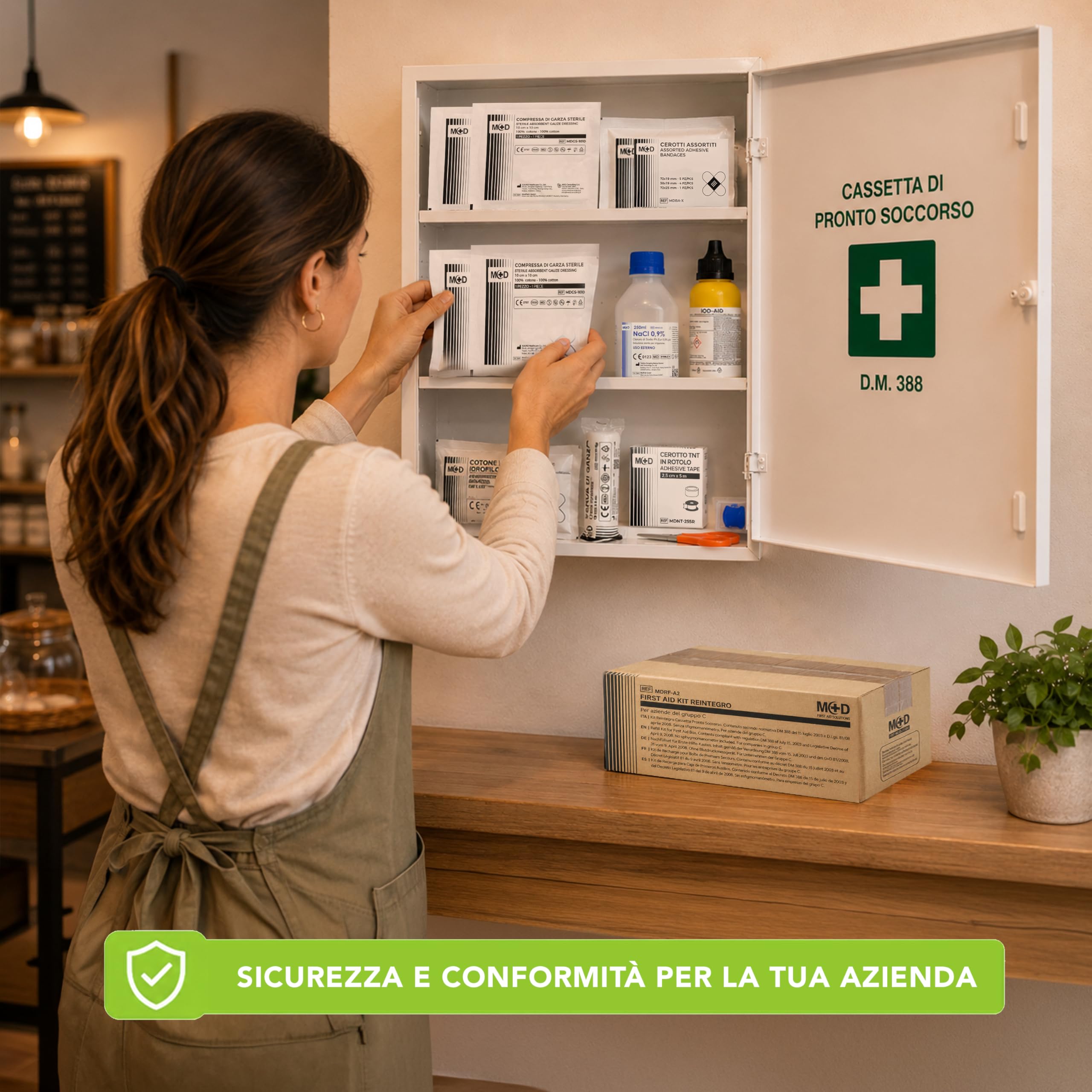 Kit Reintegro Pronto Soccorso Allegato 1 D.M. 388 – Contenuto Conforme Normativa – Rifornimento Cassette Primo Soccorso per Aziende con 3+ Dipendenti