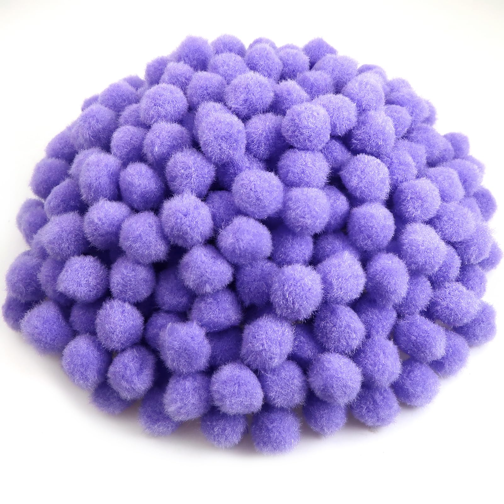 TOAOB 300pcs Purple Pom Poms 25mm Fluffy Pom Poms Fuzzy Pompoms