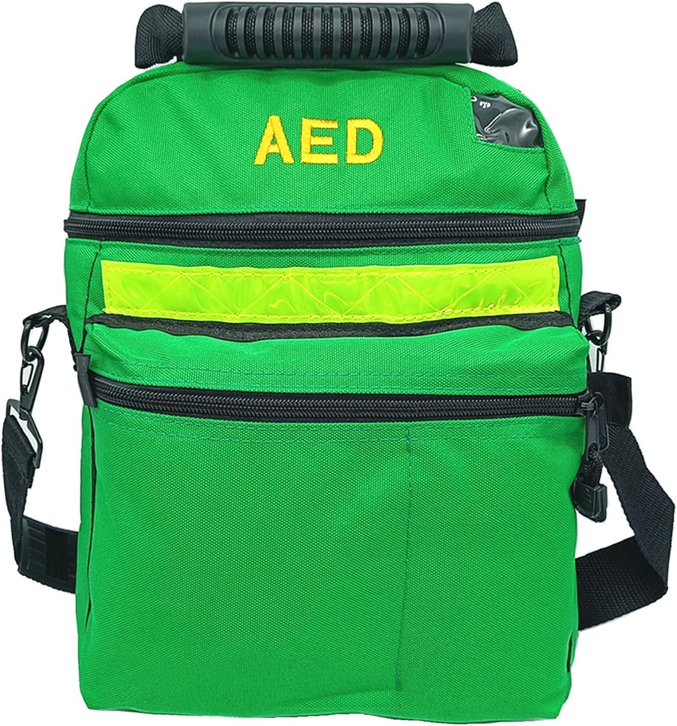 First Aid Bag AED Medical 1st Aid Empty Rescue Defibrillator First Responder Bags for Emergency Critical Healthcare Protection (Bag Only) (Green)