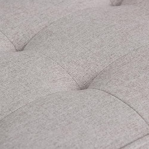 Miniatura 55 de SIMPLIHOME Cosmopolitan - Banco otomano rectangular de transición de 44 pulgadas de ancho con parte inferior abierta en piel sintética vegana gris