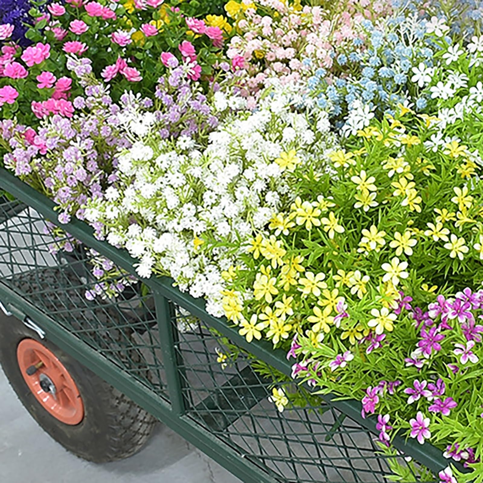 Künstliche Blumen, Simulierte Kleine Handvoll Blumen, 10 Stück Mit Stielen Für Selbstgemachte Hochzeitssträuße, Brautparty-Tischdekoration, Party(A)