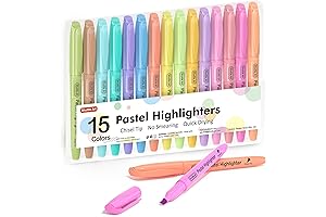 Shuttle Art Highlighters: Vibrant Pastel Liquid Pens for Bright Highlighting