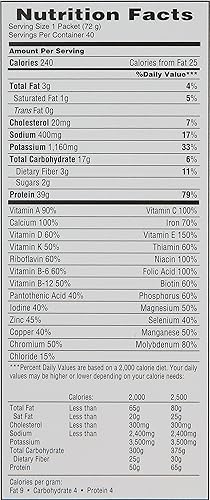 Miniatura 8 de MET-Rx Reemplazo de comidas original Chocolate extremo 40 unidades paquetes de 254 oz