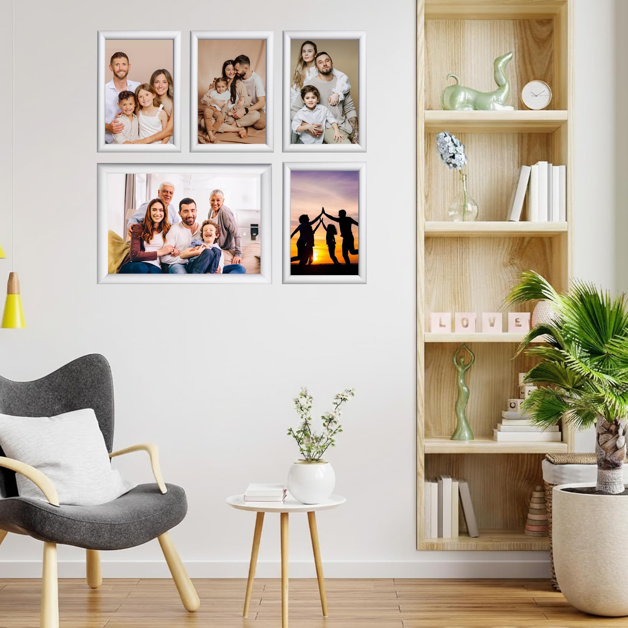 Klapprahmen | 25mm Aluminium Profil | Plakatrahmen | Geschenkidee für Familien - Fanposter | Bilderrahmen inkl. entspiegelter Schutzscheibe (DIN A3)