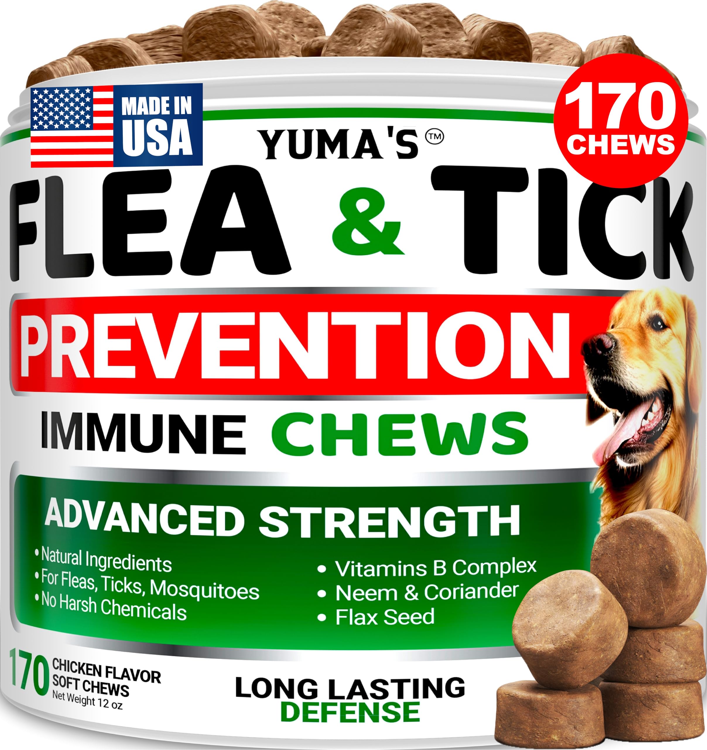 Flea and Tick Prevention for Dogs - Natural Chewing