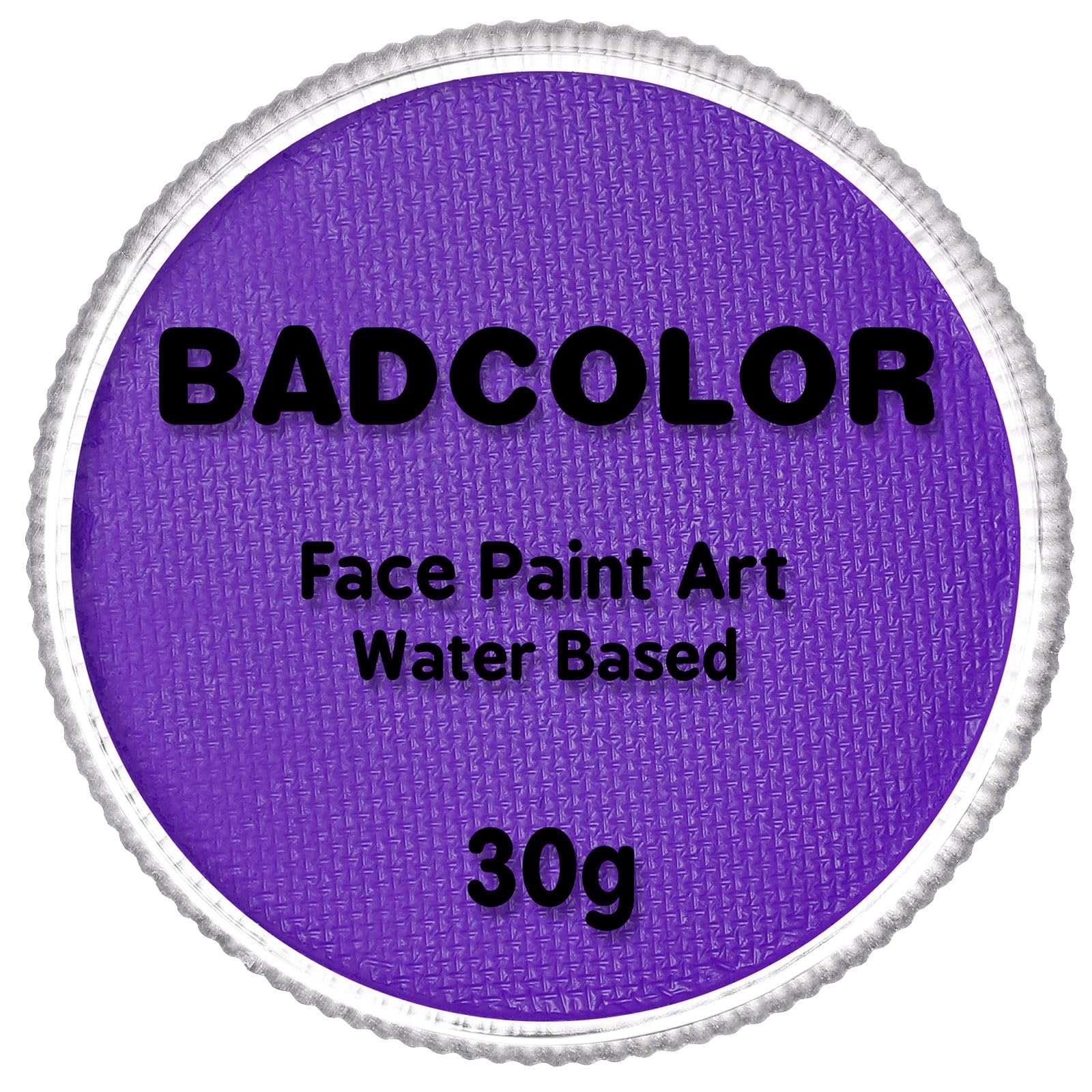 Light Purple Face Body Paint (30gm), Water Activated Face Paint Kit Safe for Kids & Adults, Safe Face Painting for Halloween Widowmaker Mermaid Ursula Cosplay Costume SFX Makeup