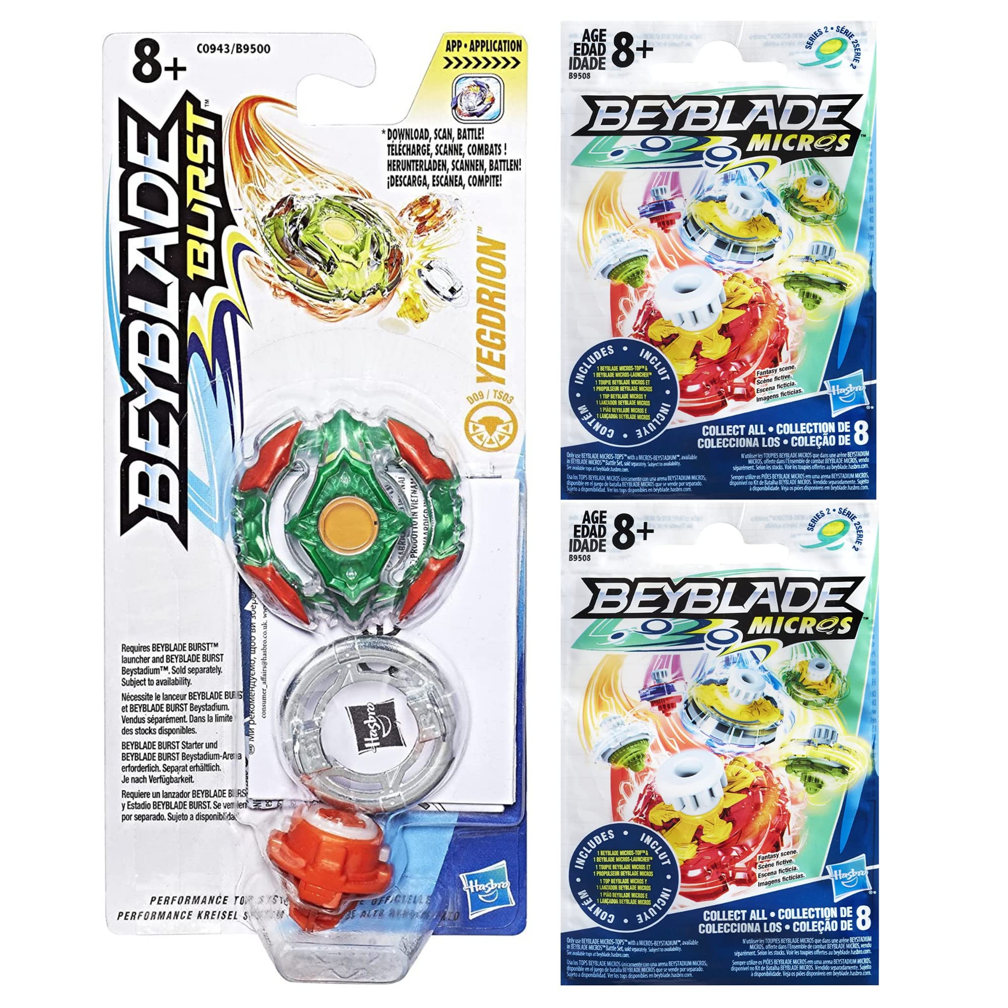 Buy Beyblade Battling Tops Set of 3 Burst Kerbeus & 2x Beyblade