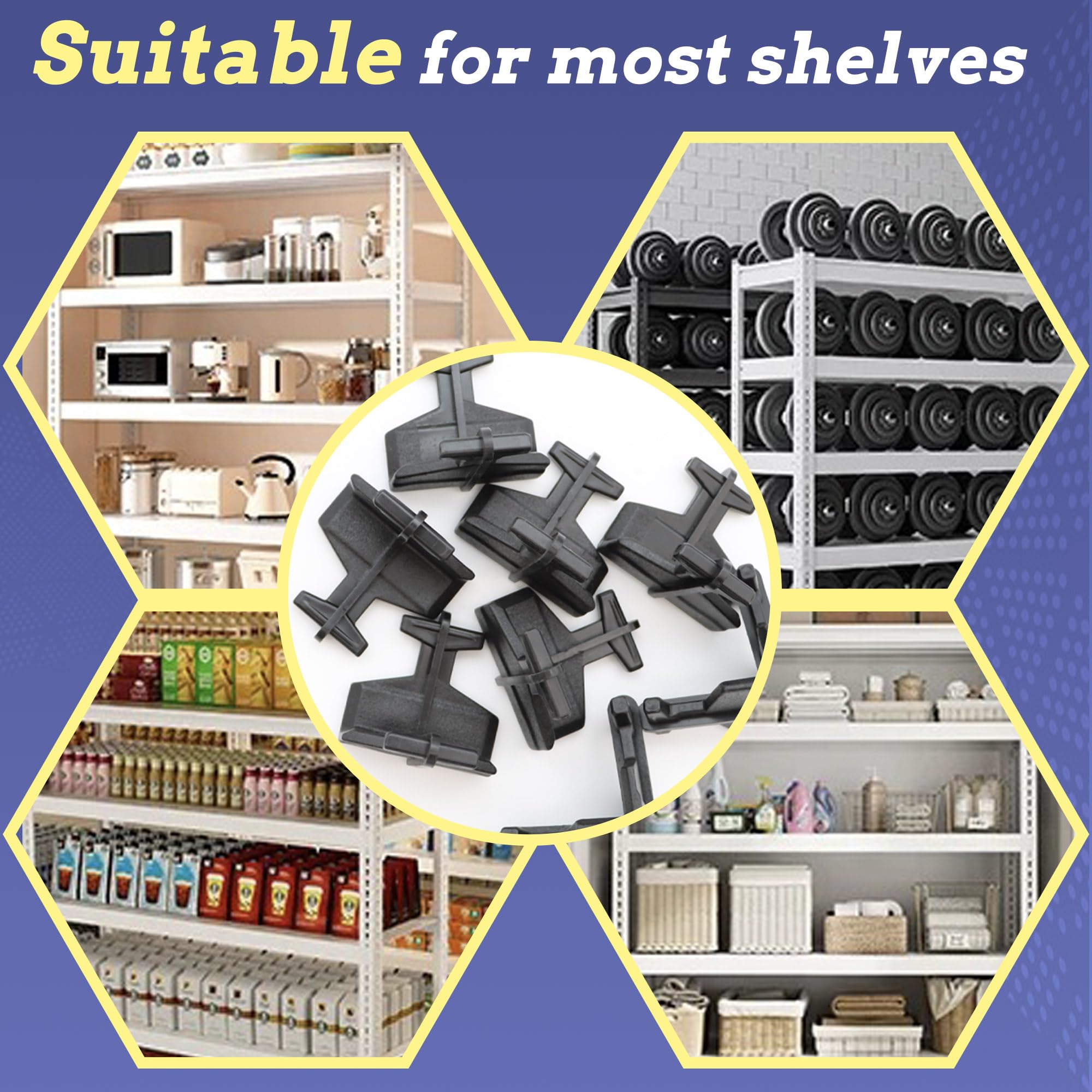 Whalen Shelving Connectors - Stabilize Your Storage -6