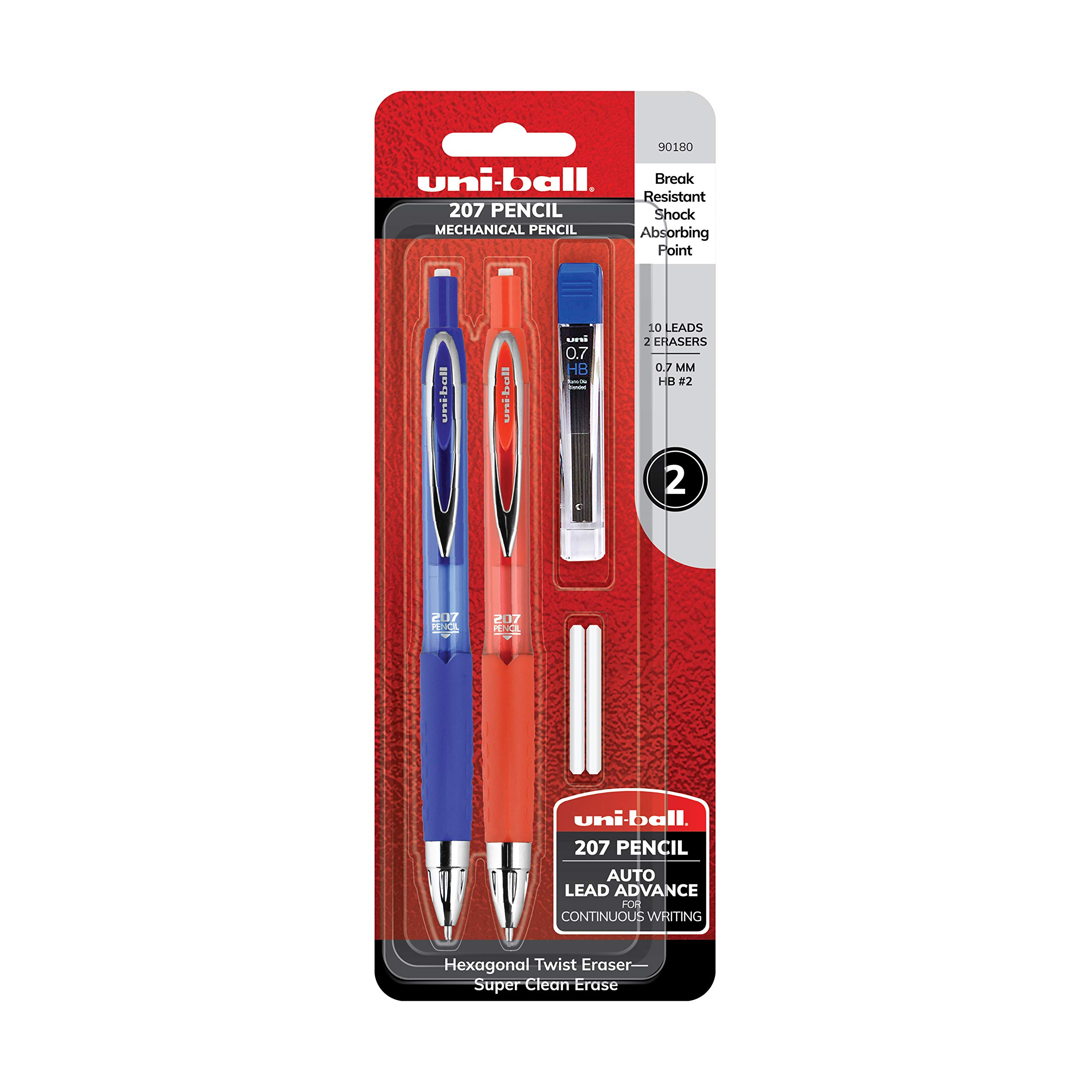 uni-ballSigno 207 Mechanical Pencil Starter Kit, 0.7mm HB #2 | Office Supplies by Uni-Ball like Ink Pens, Colored Pens, Fine Point, Smooth Writing Pens, Ballpoint Pens
