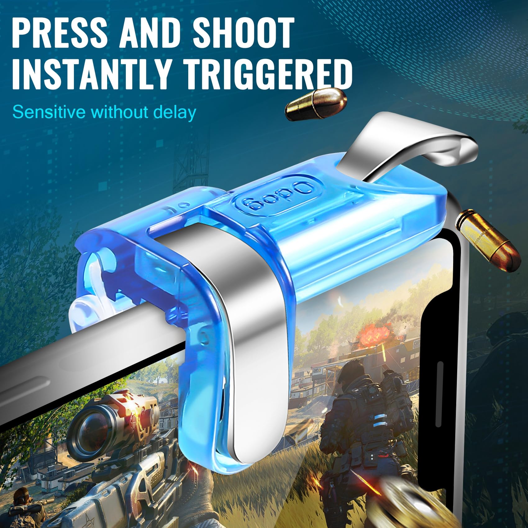 VIOPDER Mini Gatillo de Juego para Gamepad Control MóVil L1 R1 Game Botones de Fuego L1 R1 para Android Ios Joystick
