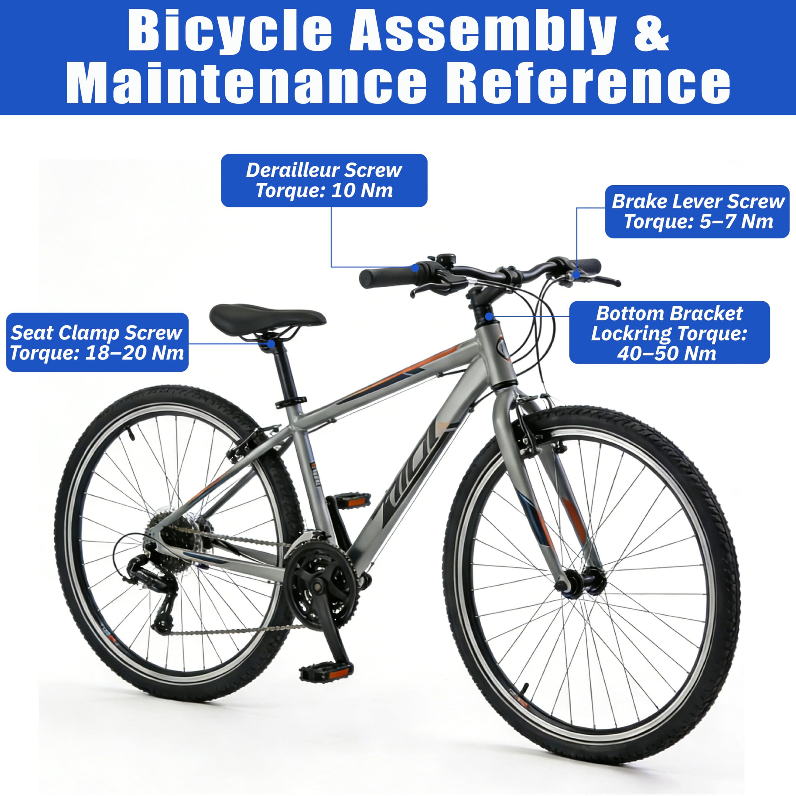 Juego de llaves dinamométricas de 15 piezas para bicicleta y motocicleta con maletín de almacenamiento – Juego de llaves de torque de 1/4 pulgada, juego de llaves Allen de 2-24 nm para