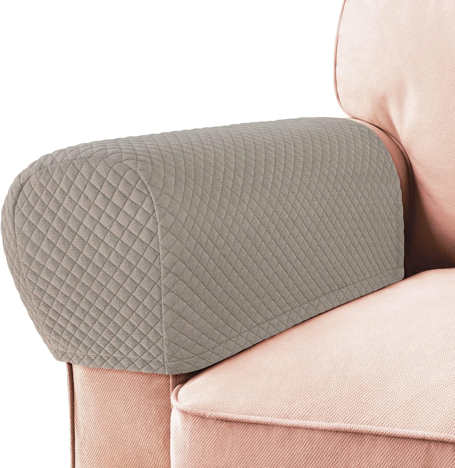 Roytub Stretch Couch Arm Covers, Breathable Armrest Covers