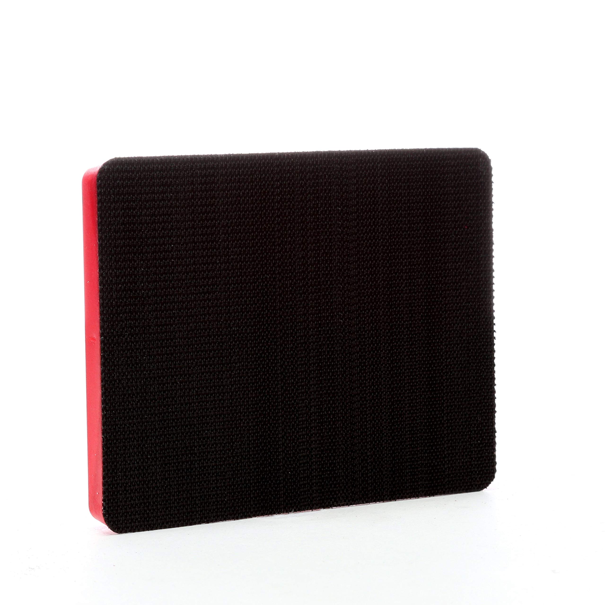 3 M (TM) Hookit (TM) Pad 20433, gancho y bucle Attachment, 4 "x 3" x 1/2 "grueso, rojo (Pack de 1)