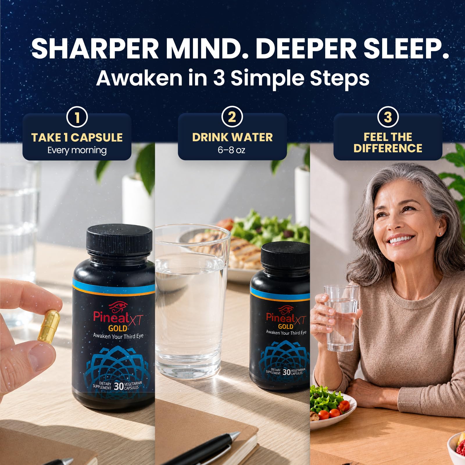 Pineal XT Gold Pineal Gland Supplement, Third Eye Awakening — Amazon image 8