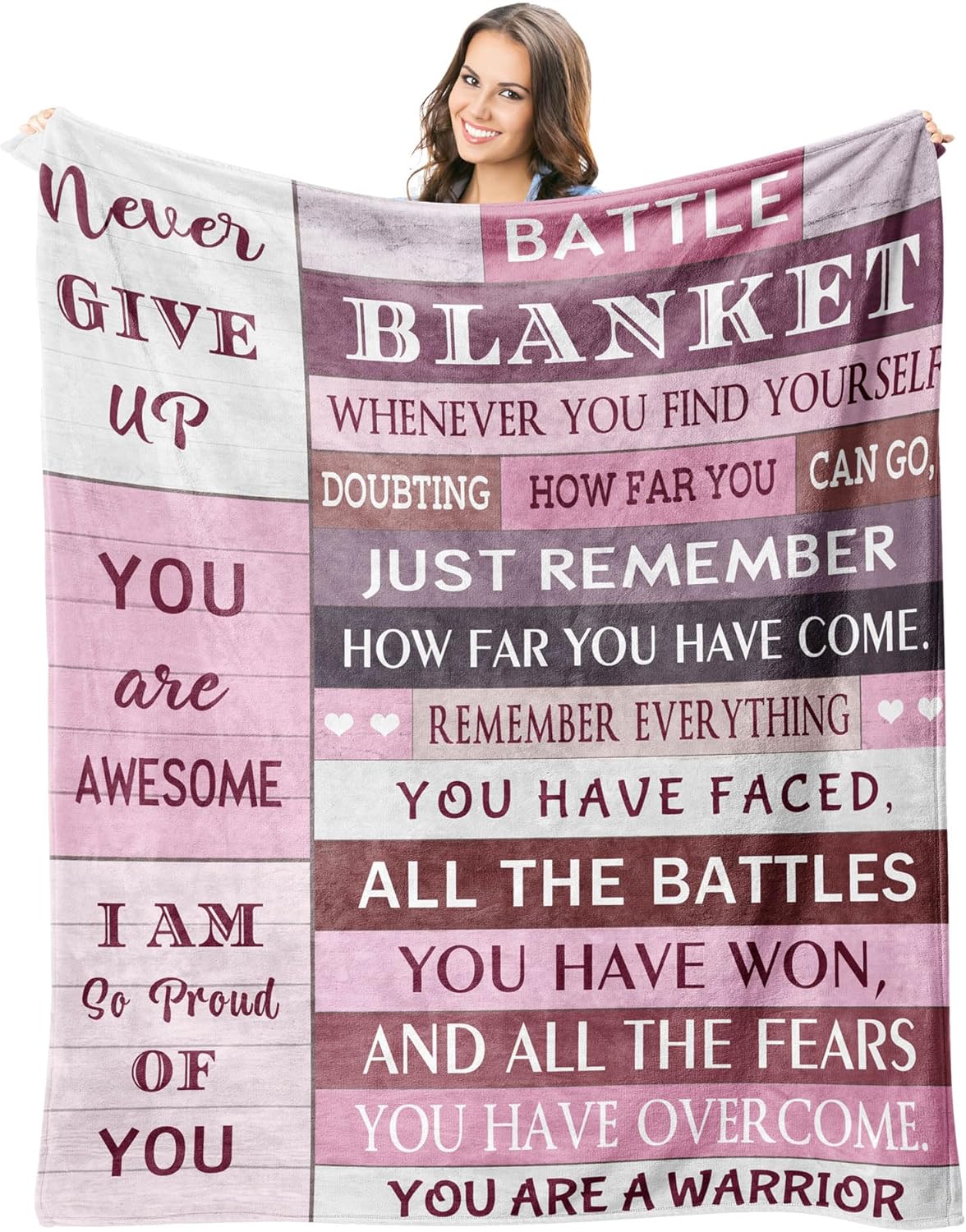 Peliny Chrid Cancer Care Gifts for Women Blanket 60"X50