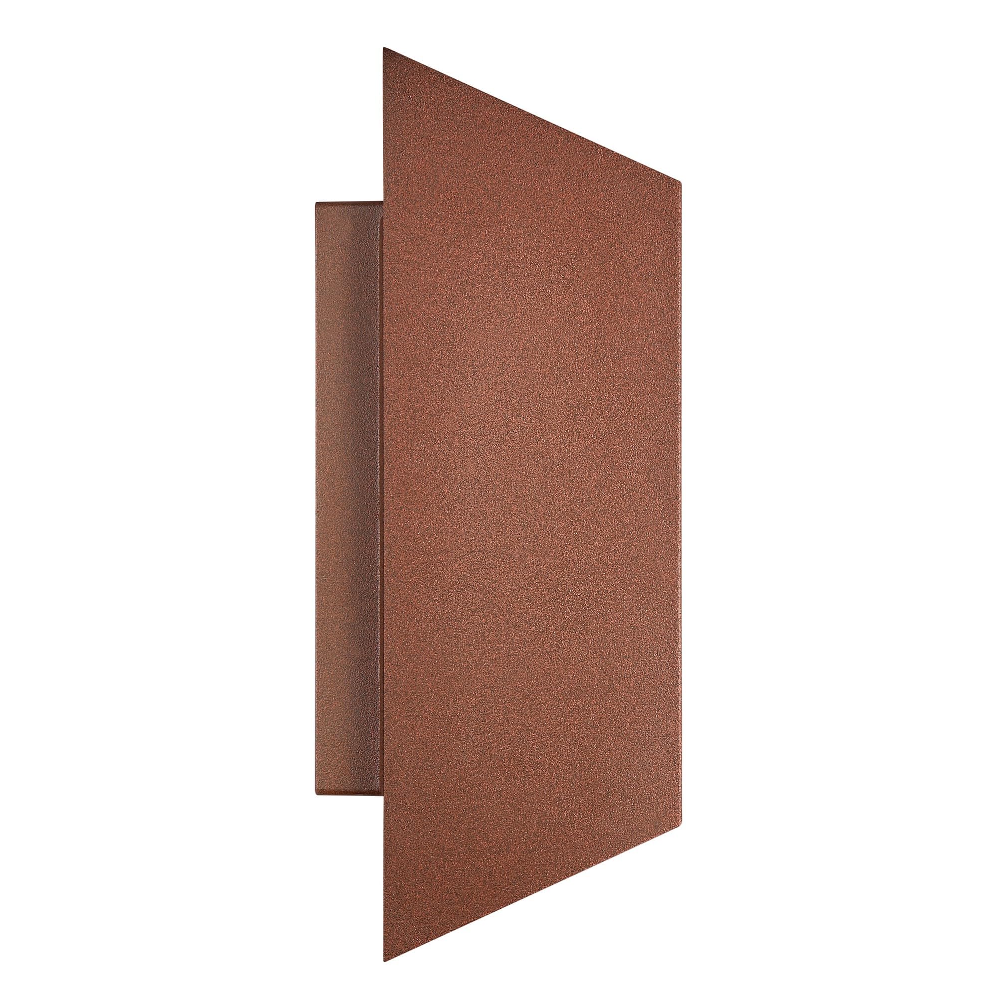 Nordlux Applique murale extérieur carré, Nico 22 en aluminium rouille, IP54