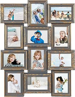 HELLO LAURA - Photo Collage Frame 12 Opening Vintage Collage Picture Fra...