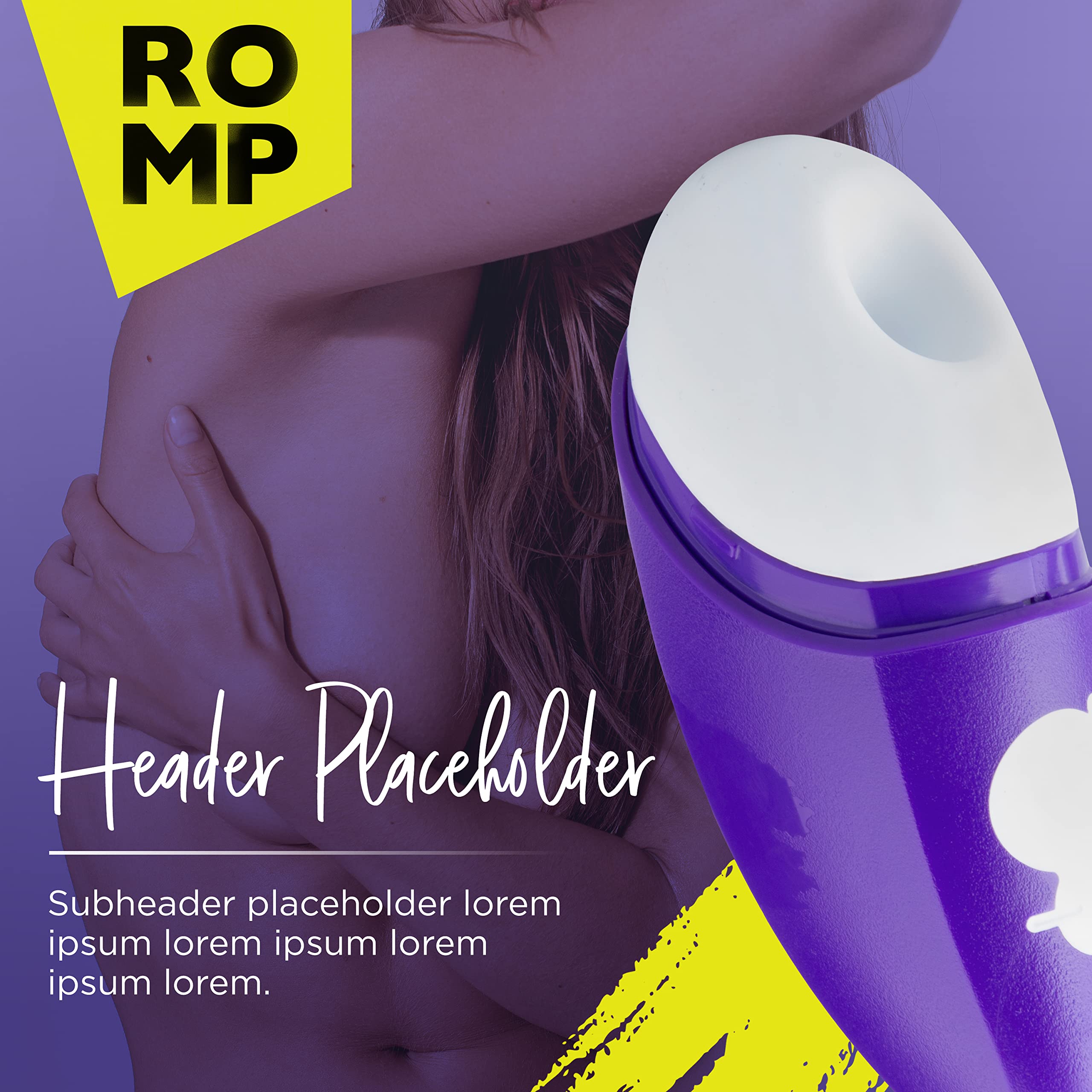 ROMP Free Stimolatore clitorideo senza contatto potente vibratore con guscio protettivo per viaggiare, tecnologia Pleasure Air, 100% impermeabile